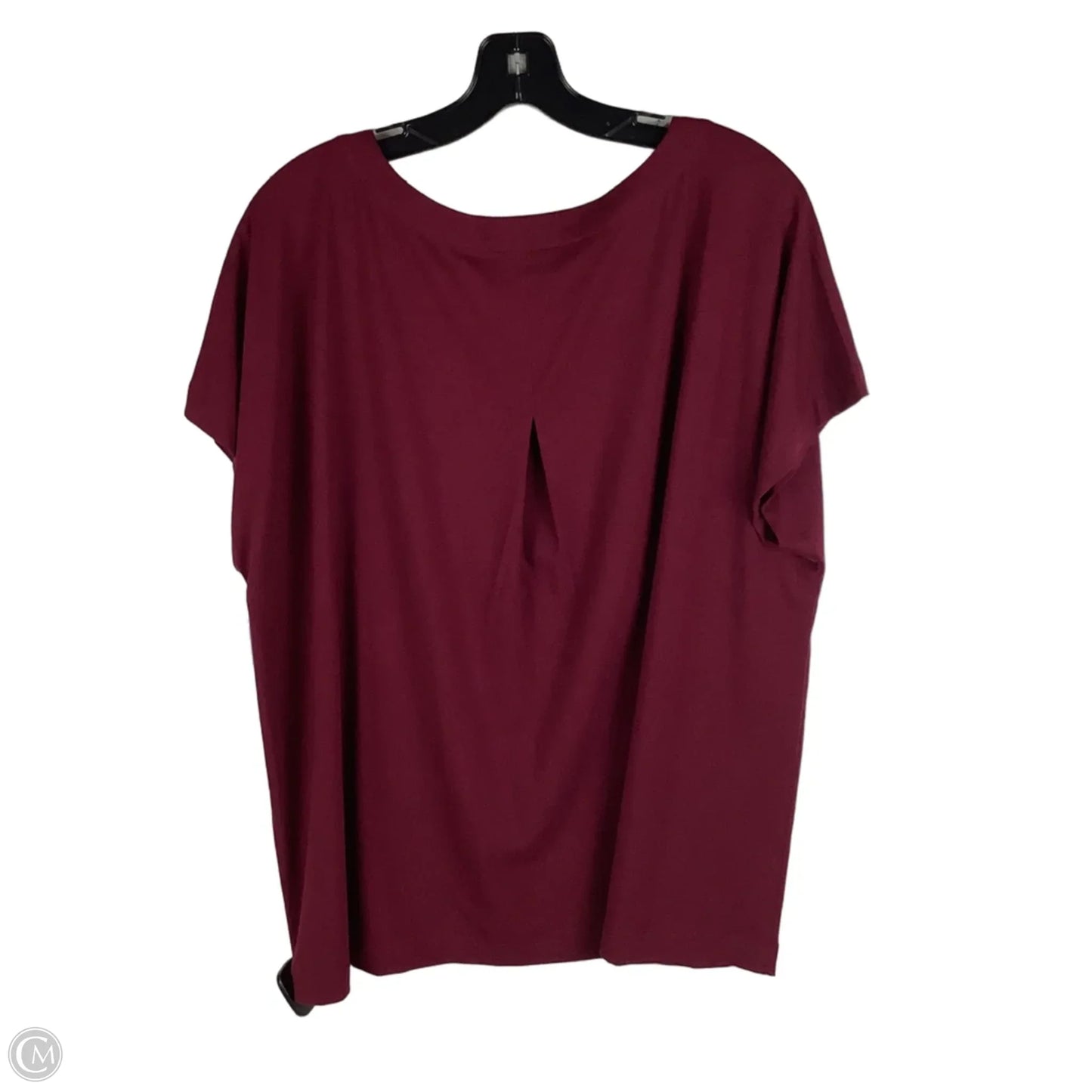 Top Short Sleeve By J. Jill In Maroon, Size: Xl