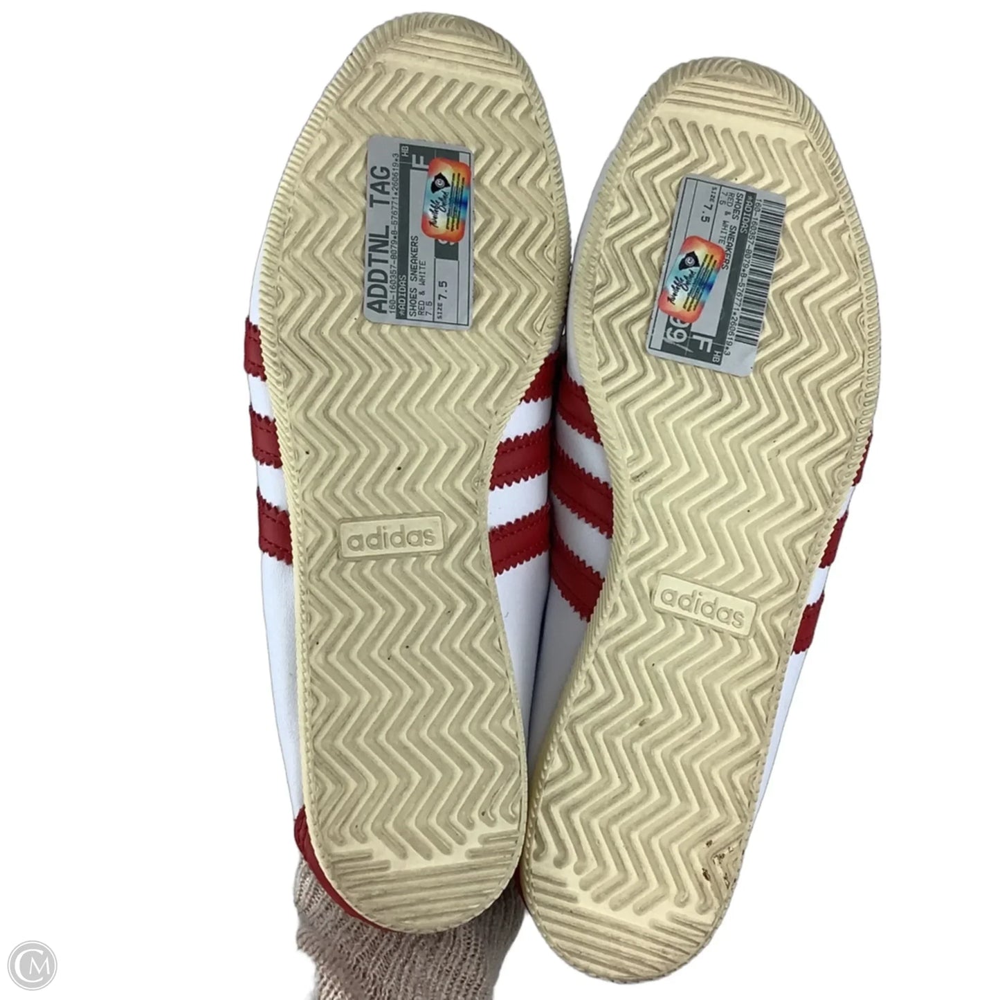 Shoes Sneakers By Adidas In Red & White, Estimated Size: 8.5