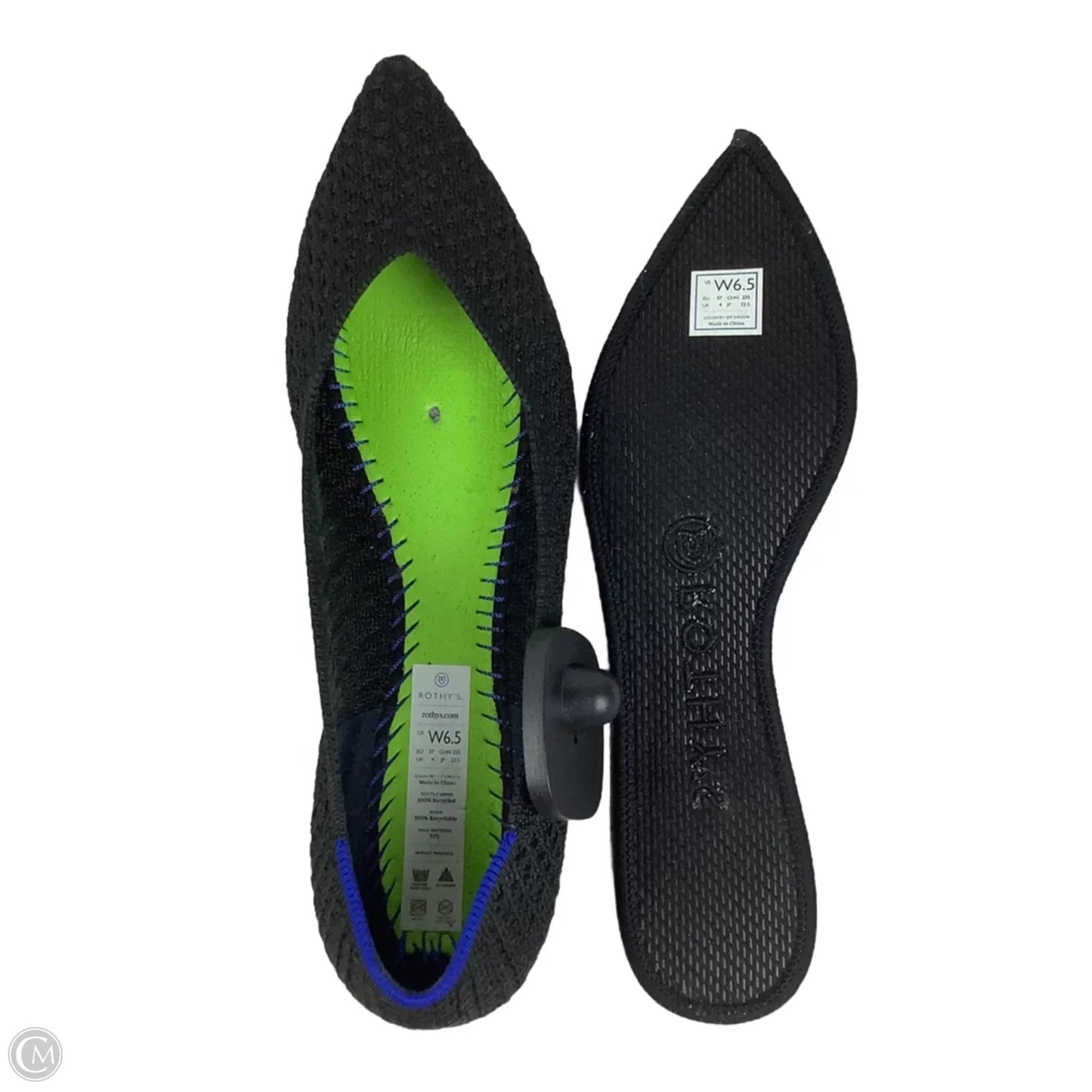 Shoes Flats By Rothys In Black, Size: 6.5