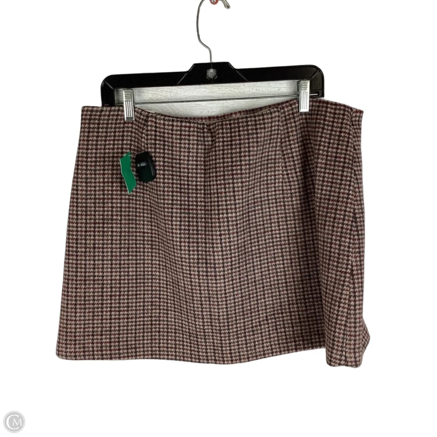 Skort Mini & Short By Abercrombie And Fitch In Plaid Pattern, Size: Xl