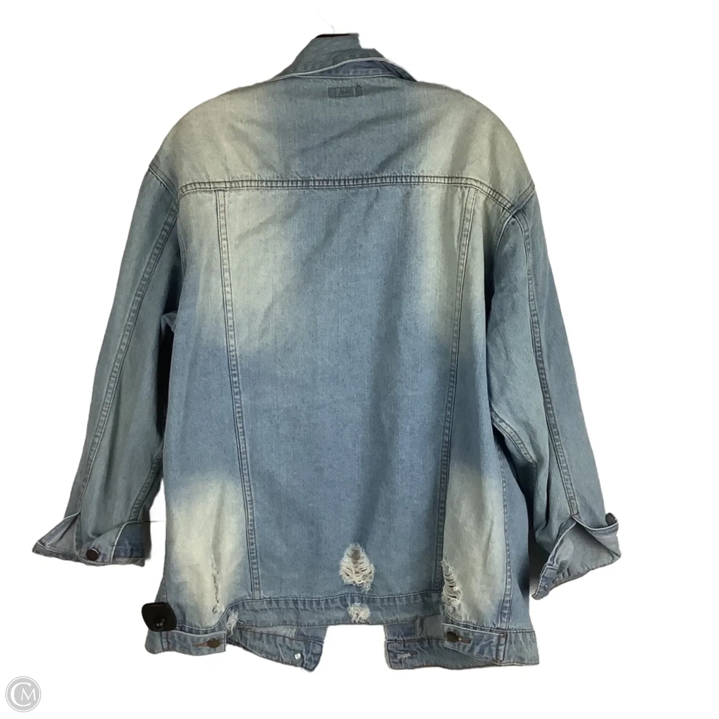 Jacket Denim By Easel In Blue Denim, Size: M