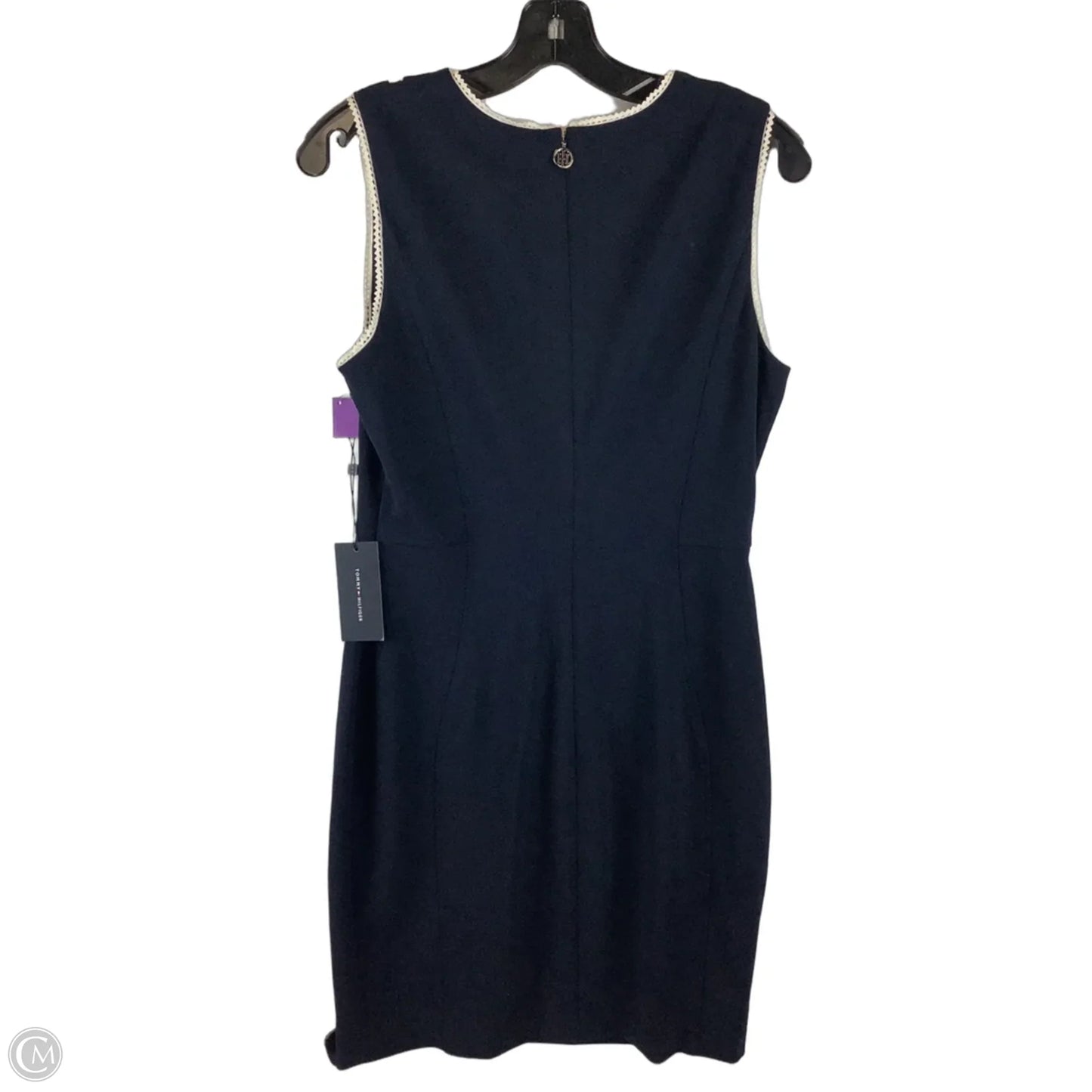 Dress Work By Tommy Hilfiger In Navy, Size: 8