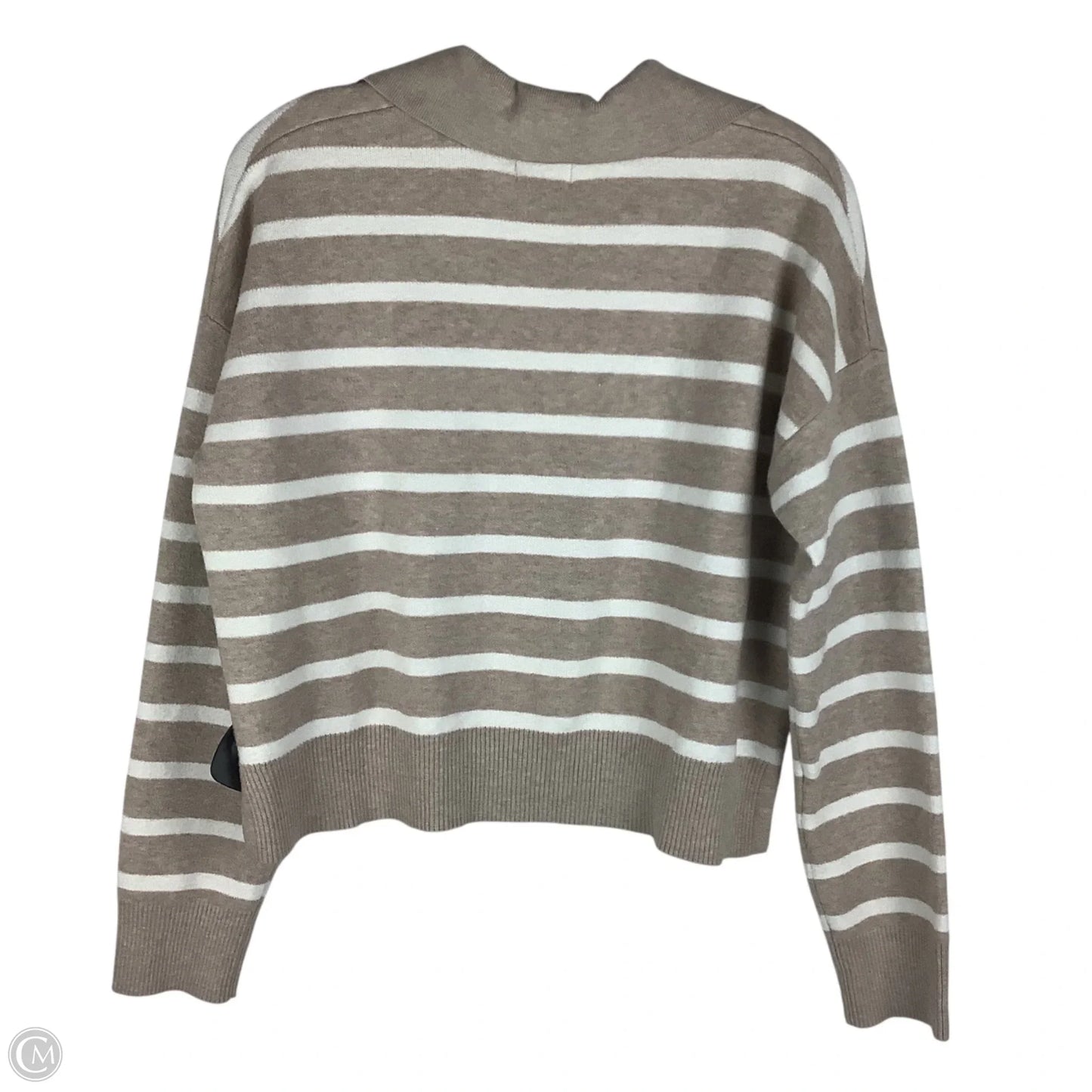 Sweater By Nicole Miller In Striped Pattern, Size: L
