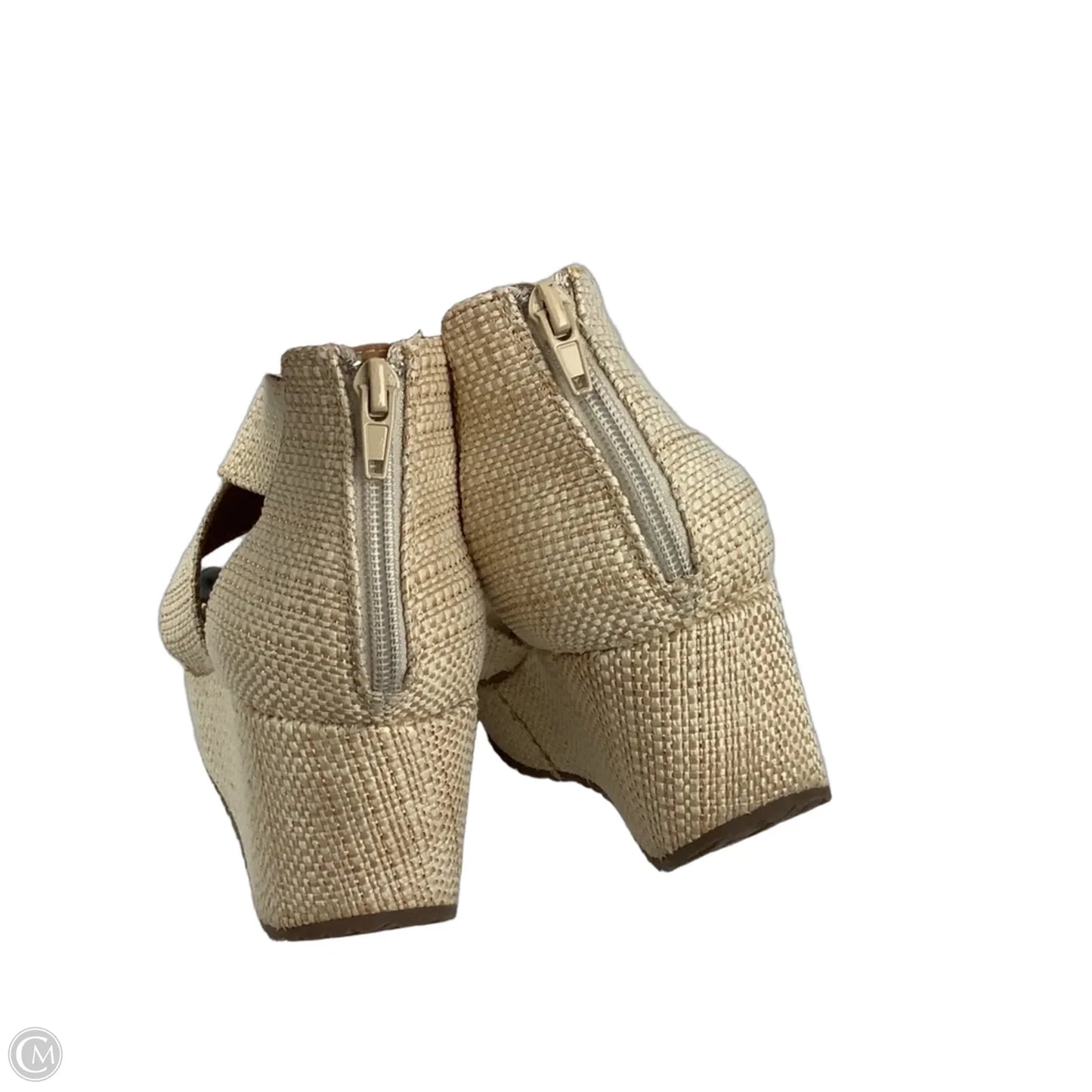 Sandals Heels Platform By Yellow Box In Tan, Size: 7.5