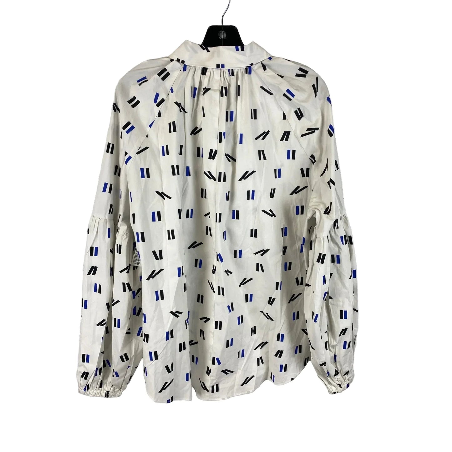 Top Long Sleeve By The Drop In Blue & White, Size: Xl