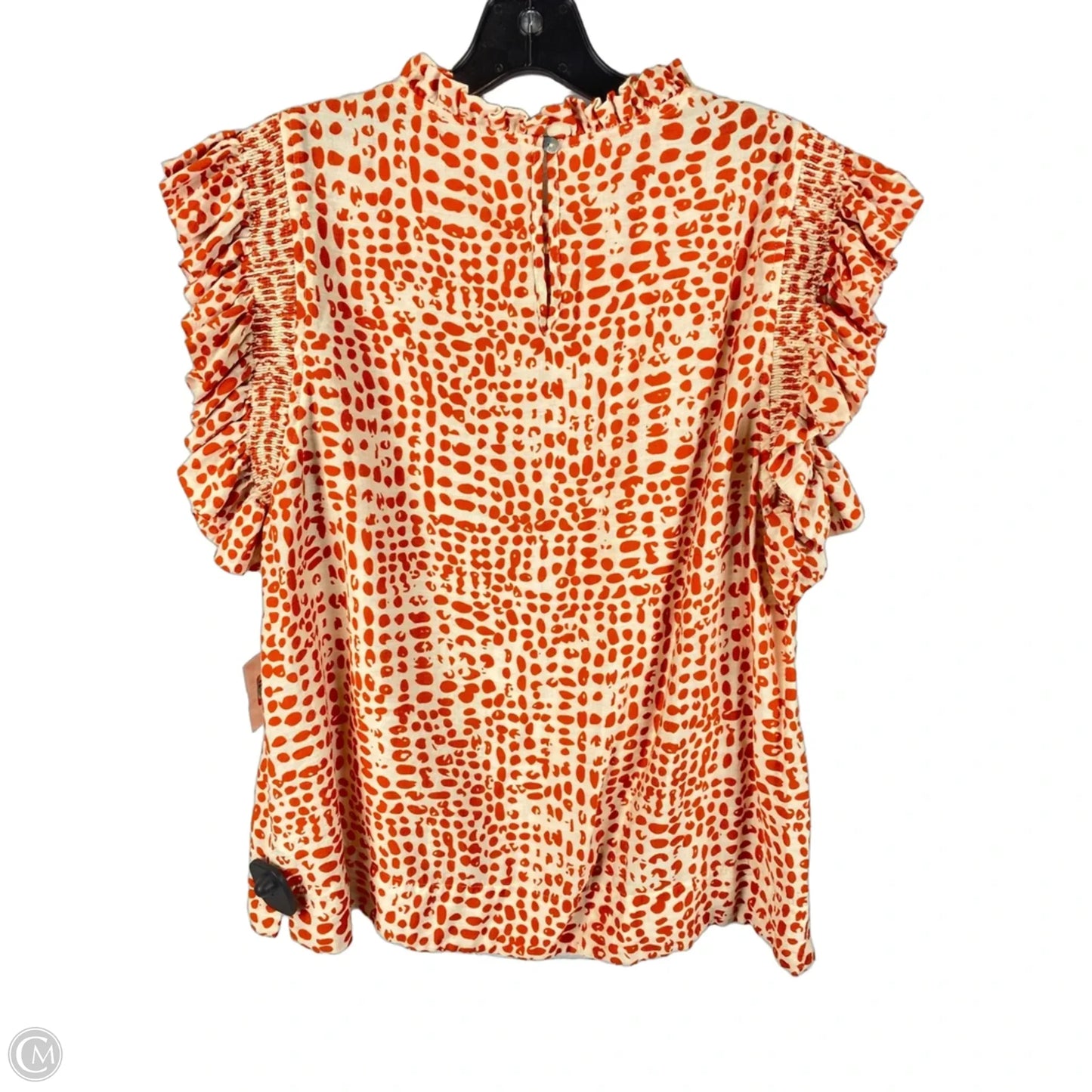 Top Short Sleeve By Jodifl In Orange, Size: L