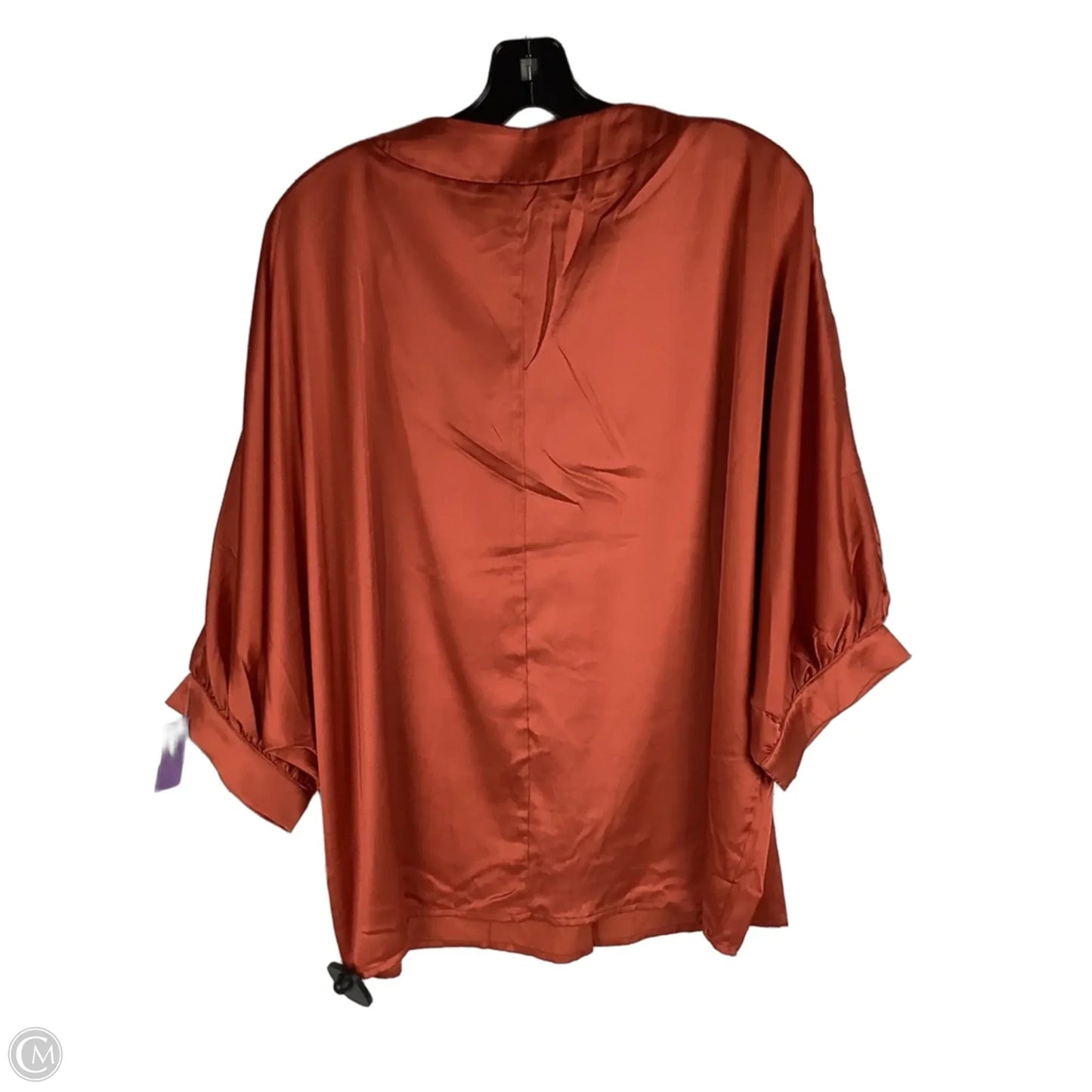 Top Short Sleeve By Gigio In Orange, Size: L