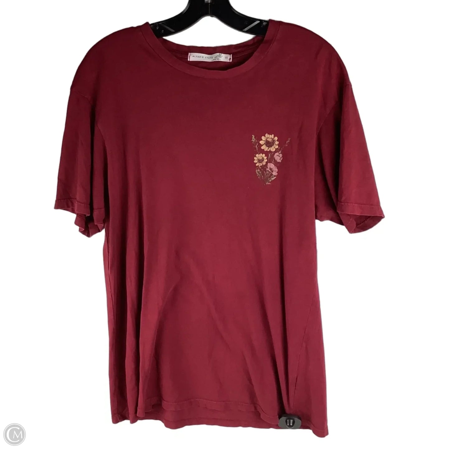 Top Short Sleeve By Altard State In Floral Print, Size: Xs, first picture is the back