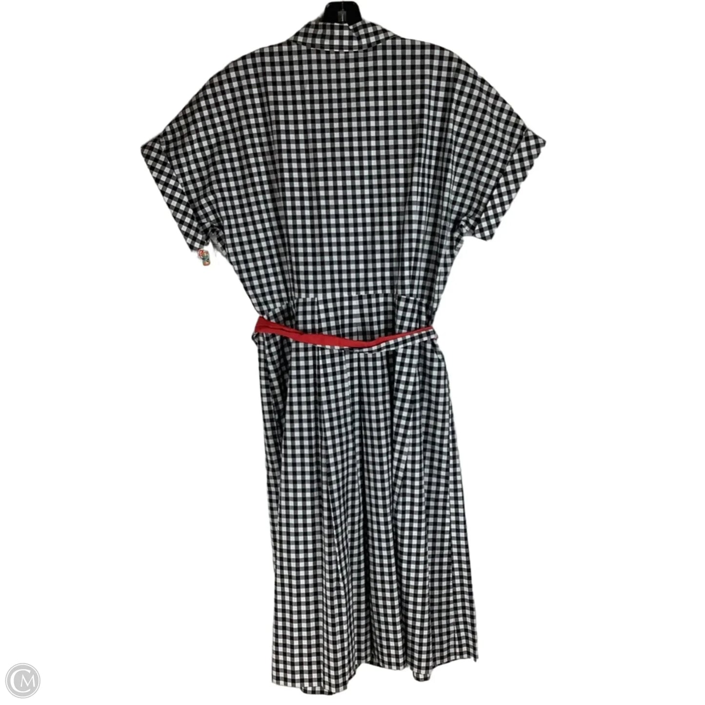 Dress Casual Midi By Talbots In Black & White, Size: 14