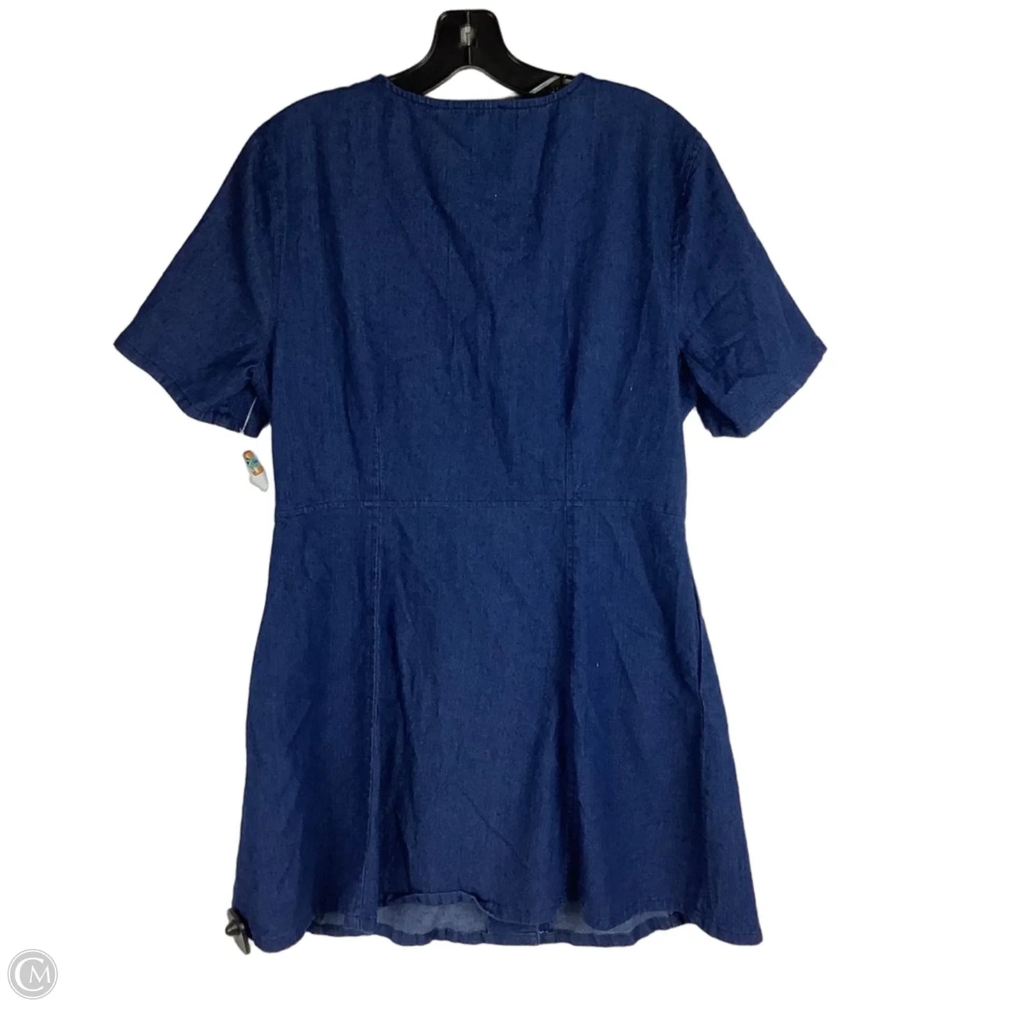 Dress Casual Short By Umgee In Blue Denim, Size: L