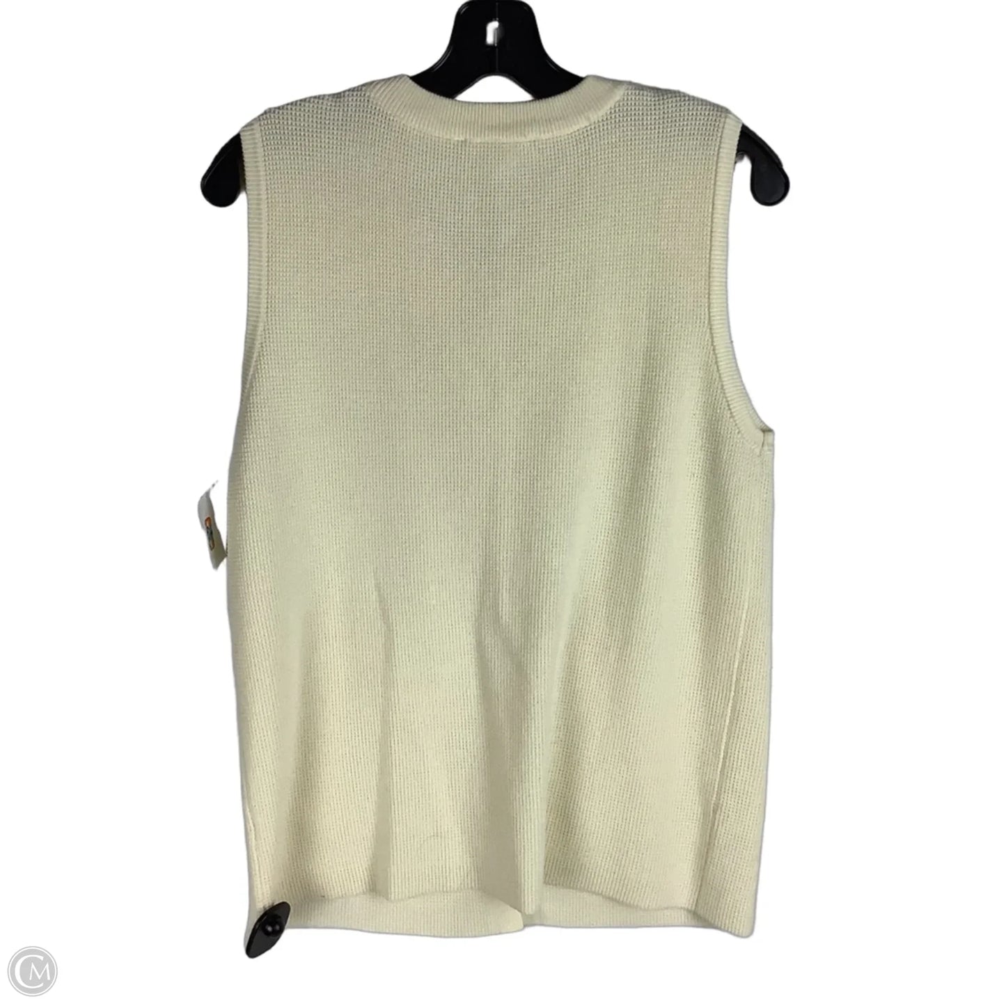 Vest Sweater By Entro In Cream, Size: M