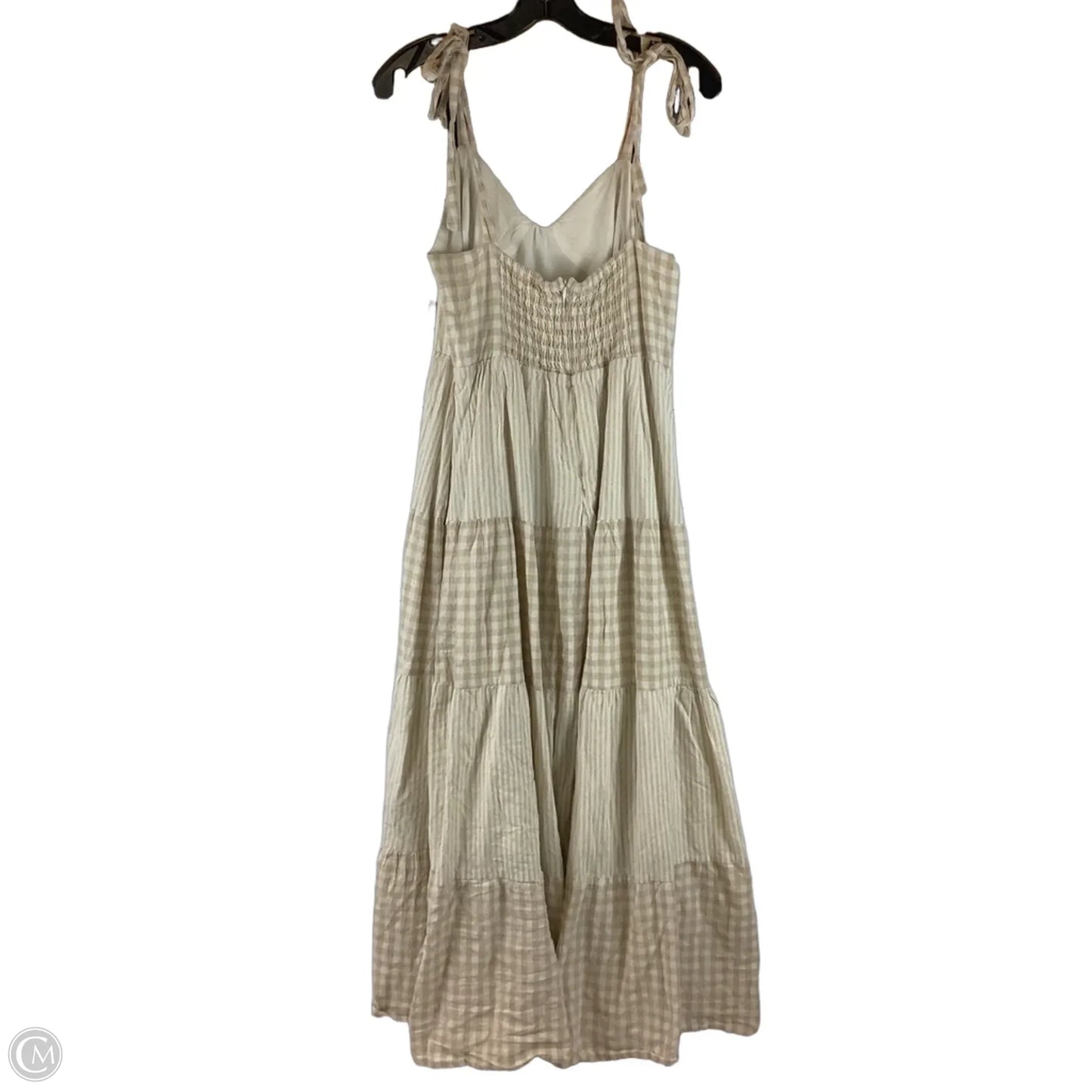 Dress Casual Maxi By Cmc In Cream, Size: L
