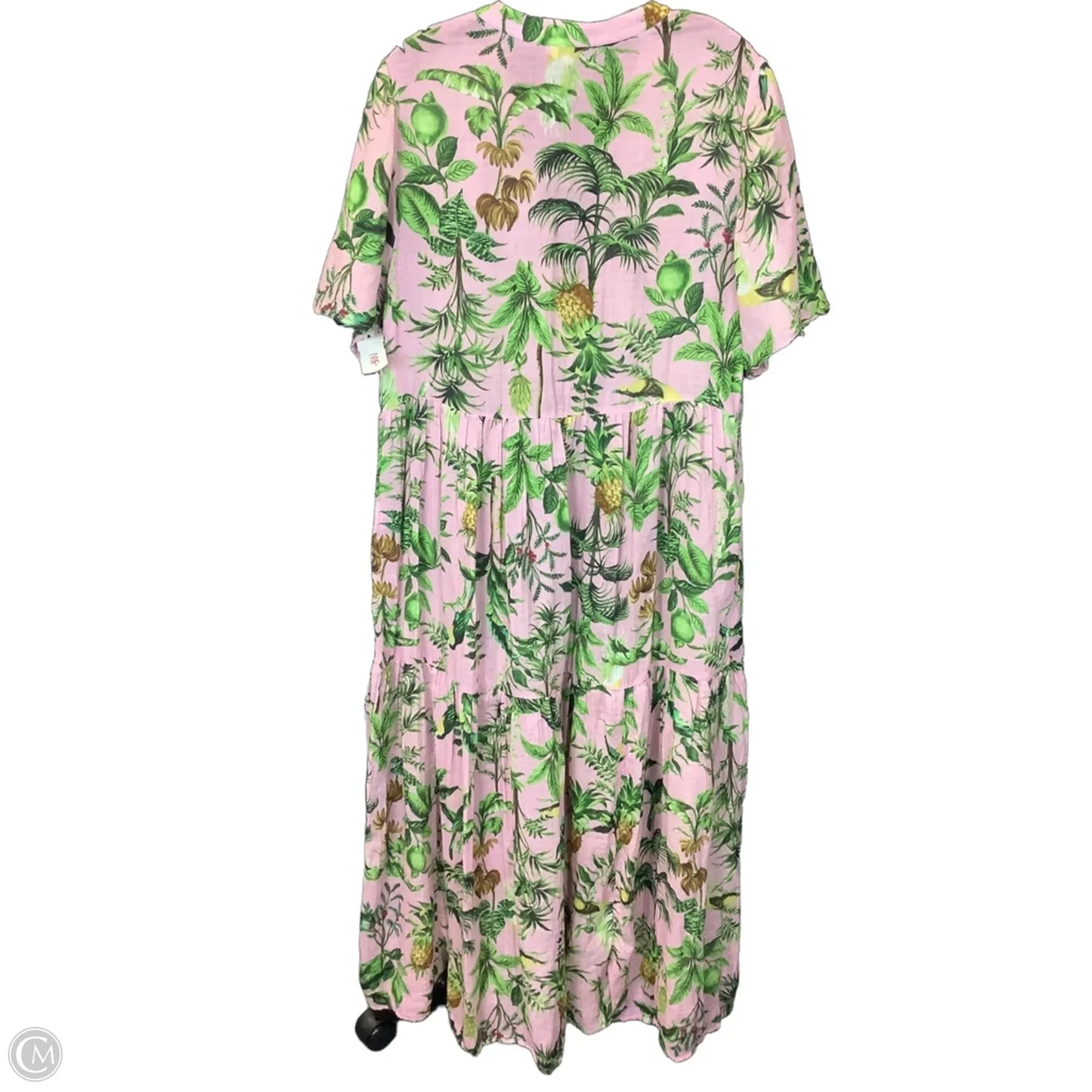 Dress Casual Maxi By Cmb In Tropical Print, Size: L