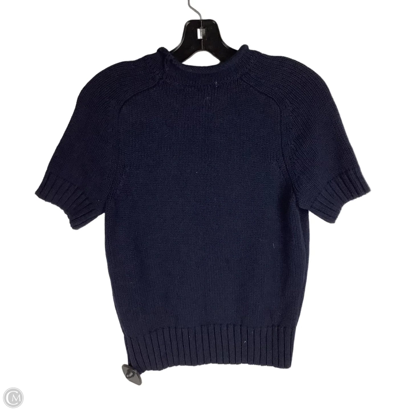 Top Short Sleeve By Free Assembly In Navy, Size: Xs