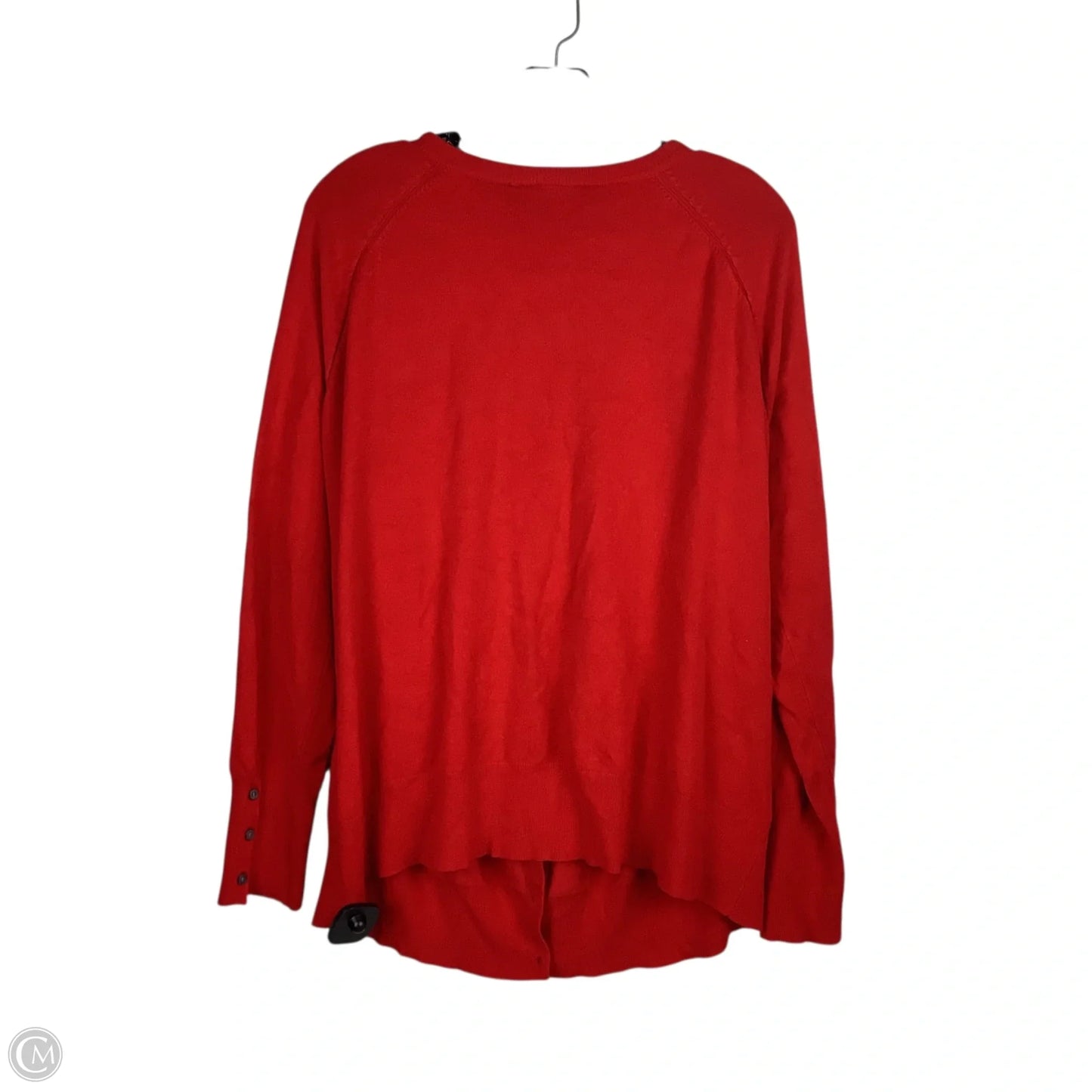 Cardigan By Lane Bryant In Red, Size: 1x