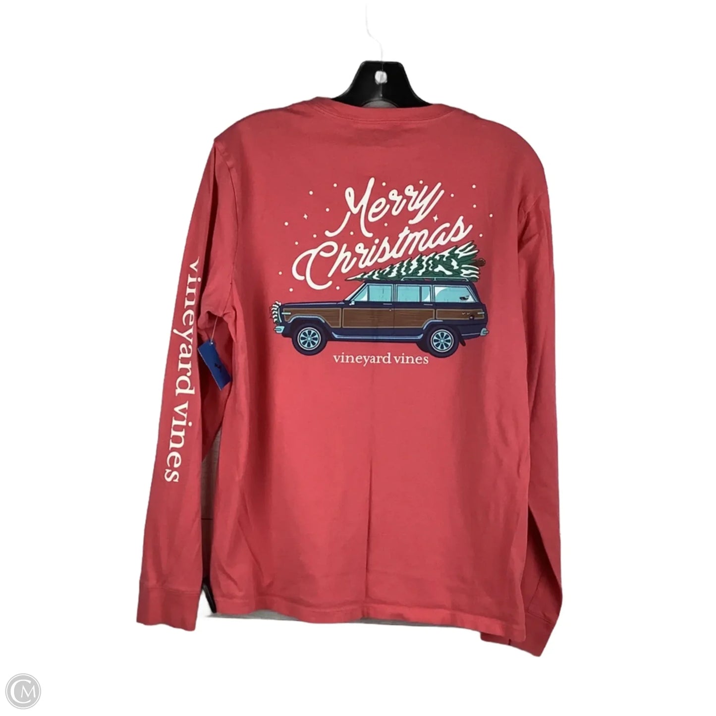 Top Long Sleeve Basic By Vineyard Vines In Pink, Size: S