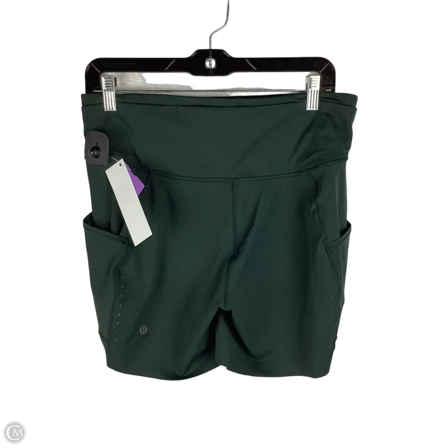Athletic Shorts By Lululemon In Green, Size: 12
