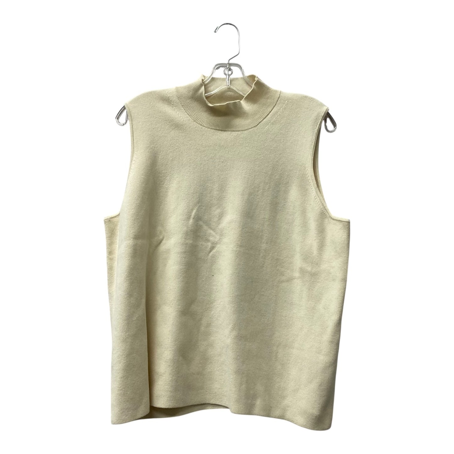 Top Sleeveless By Banana Republic In Cream, Size:2X