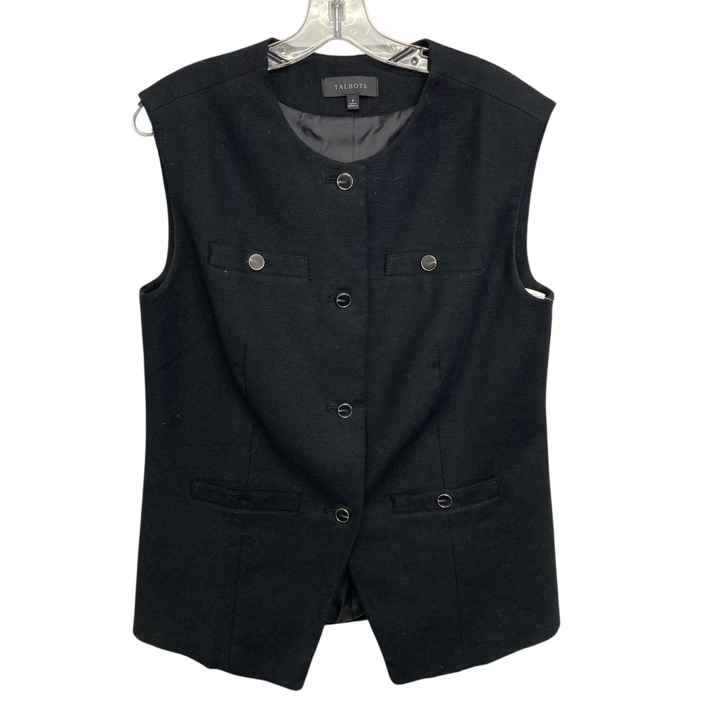 Vest Other By Talbots In Black, Size:M
