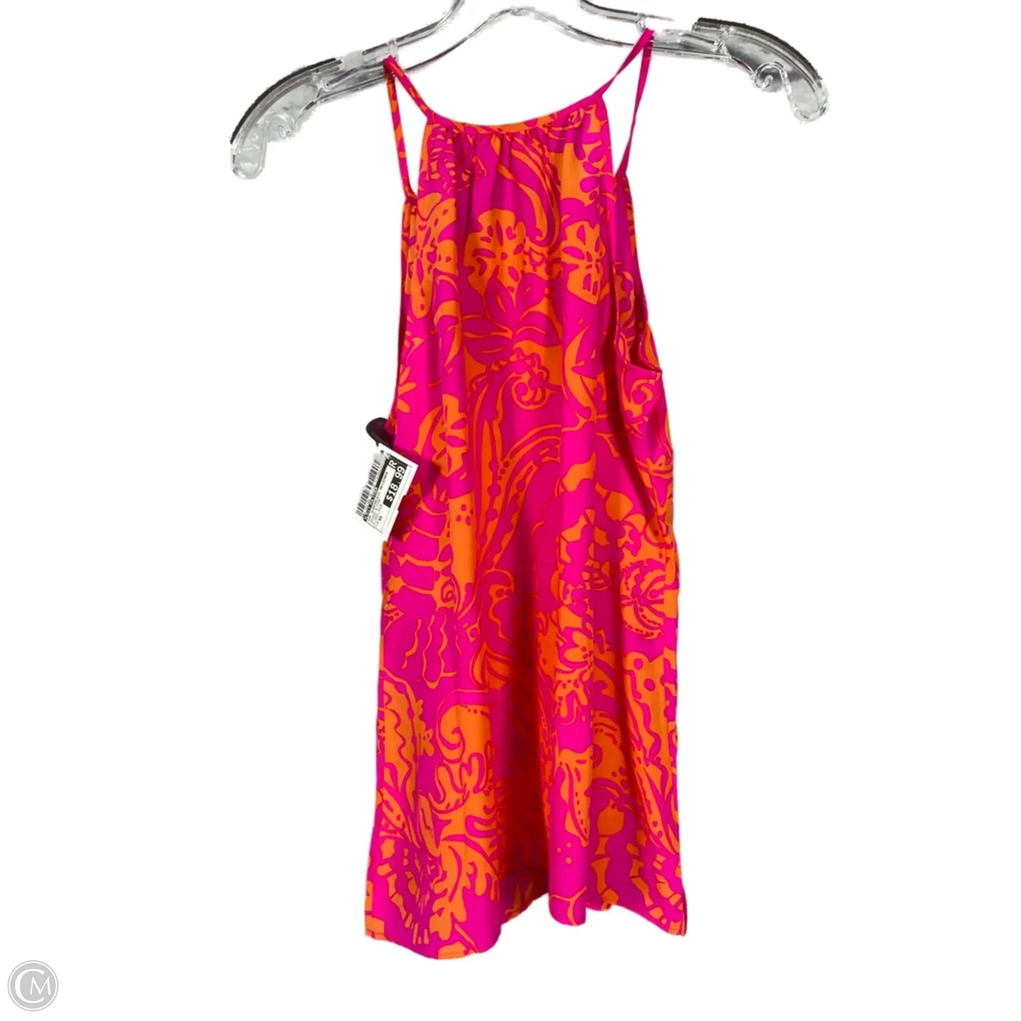 Top Sleeveless Designer By Lilly Pulitzer In Orange & Pink, Size: Xs
