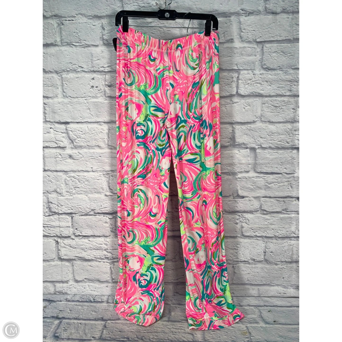 Pants Designer By Lilly Pulitzer In Green & Pink, Size: 4