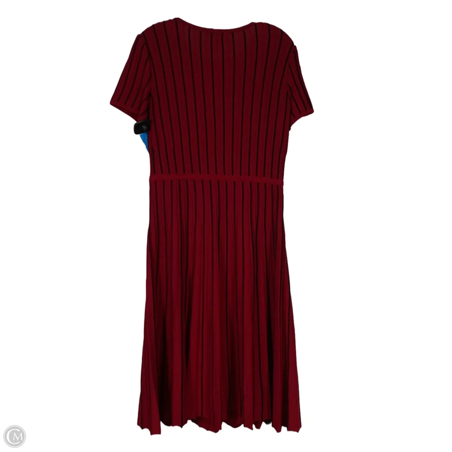Dress Party Midi By Ming Wang In Black & Red, Size: Xs