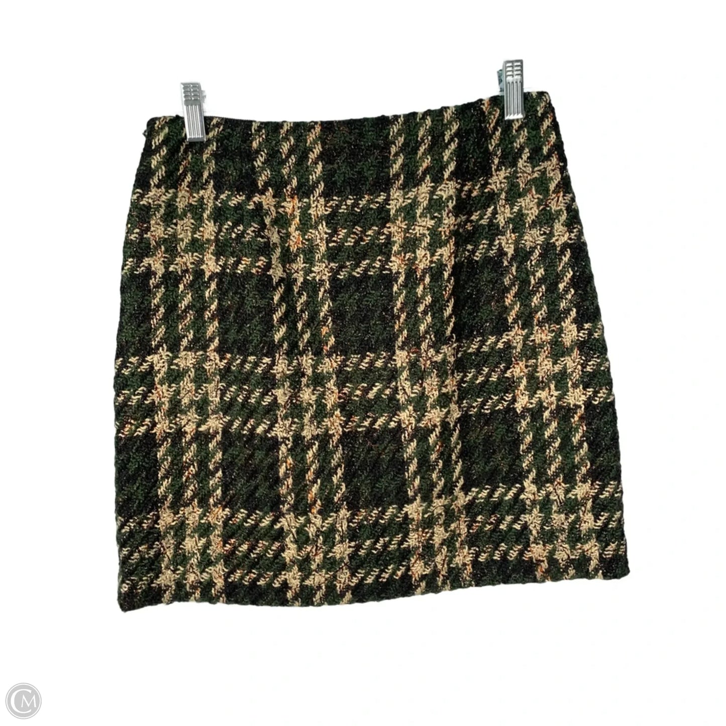 Skirt Set 2pc By Worth Ny In Green & Tan, Size: 4