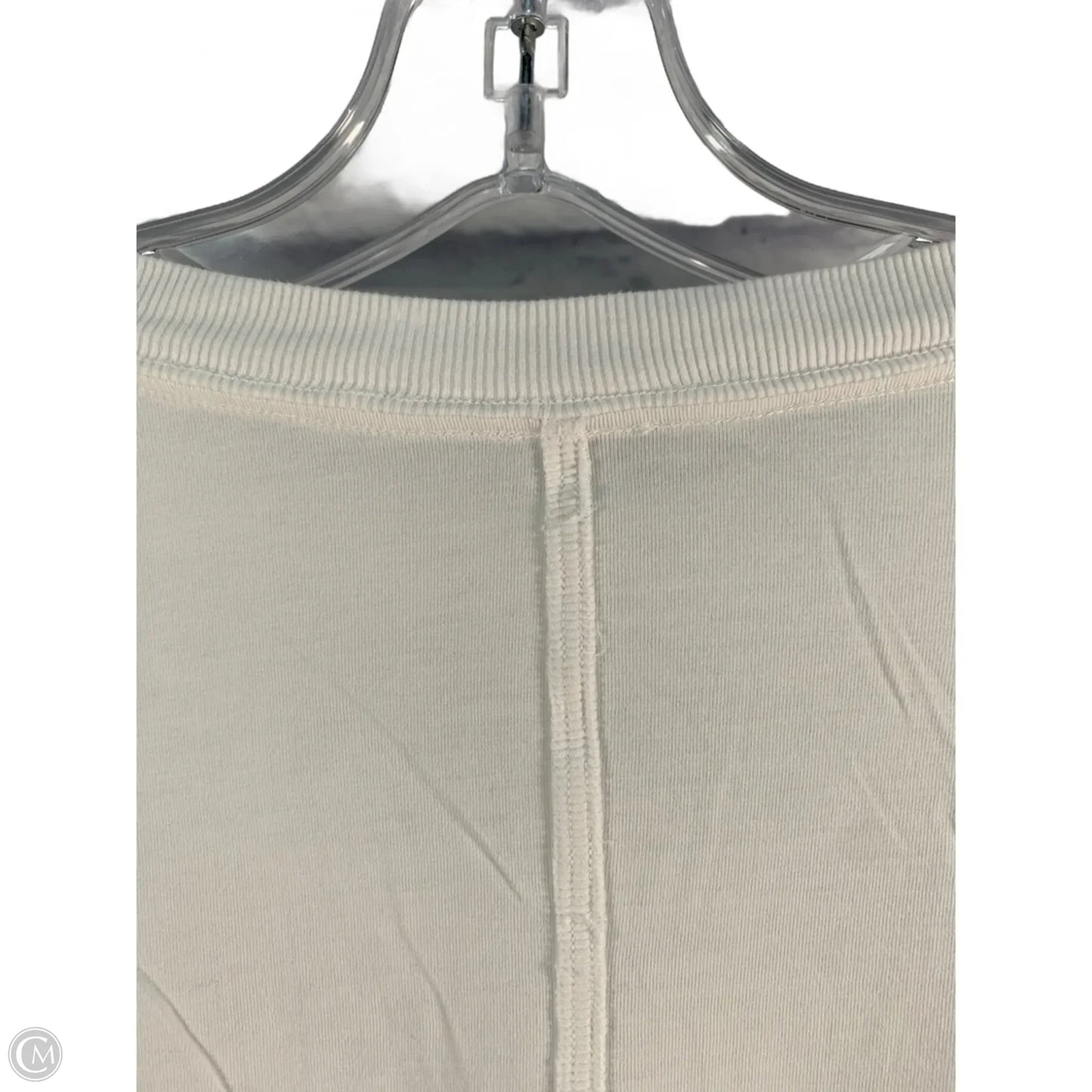 Athletic Top Short Sleeve By Lululemon In White, Size: S