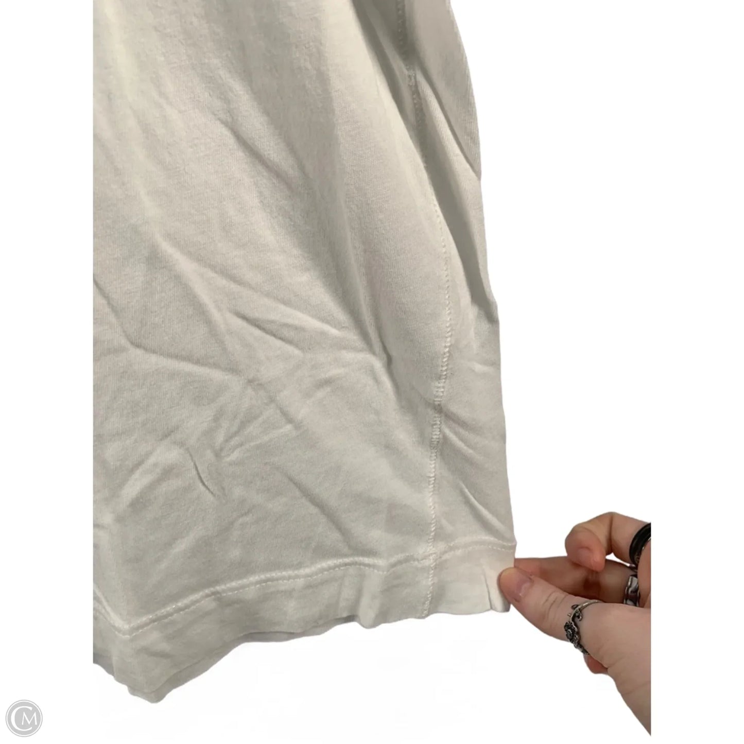 Athletic Top Short Sleeve By Lululemon In White, Size: S