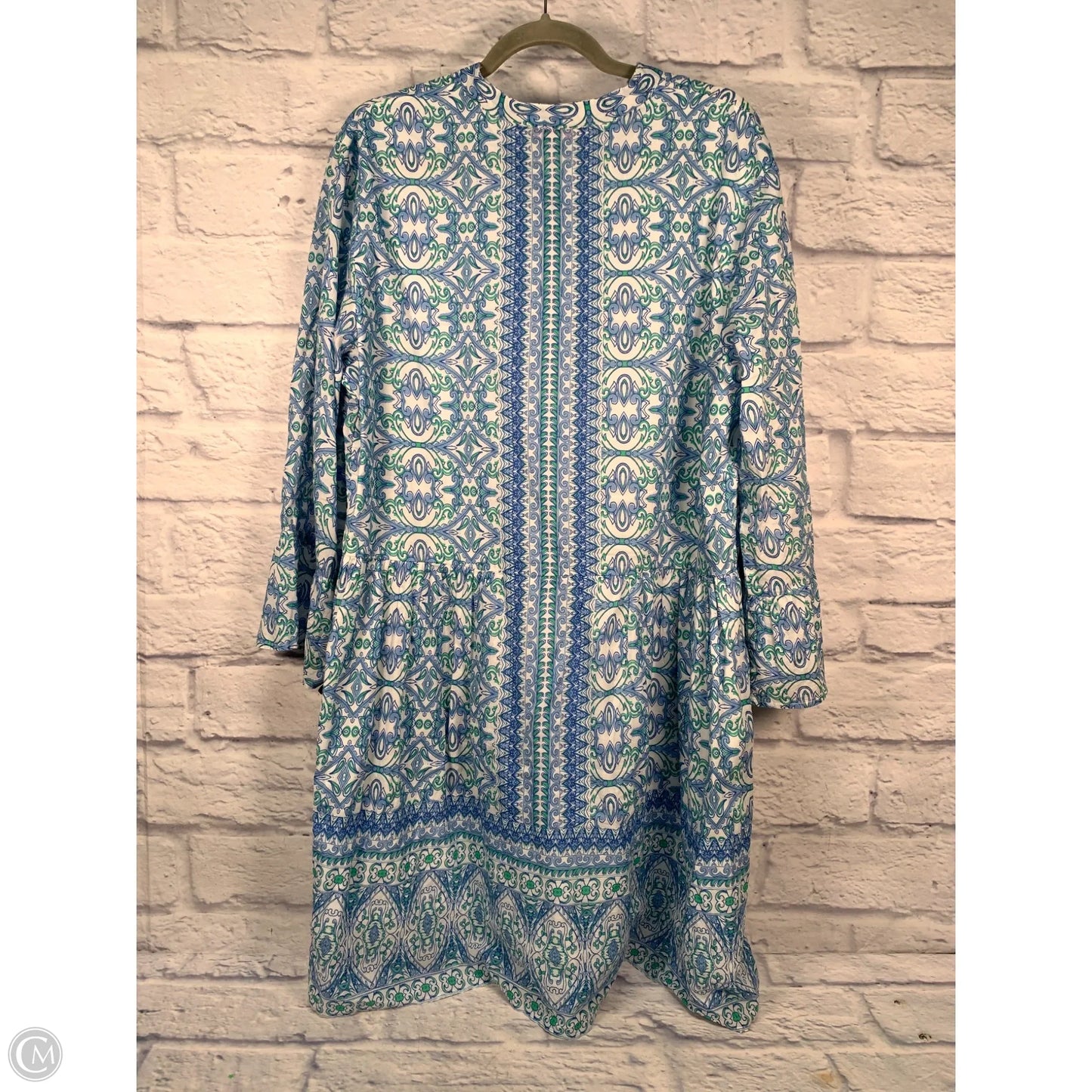 Dress Casual Short By Jude Connally In Blue & White, Size: Xl