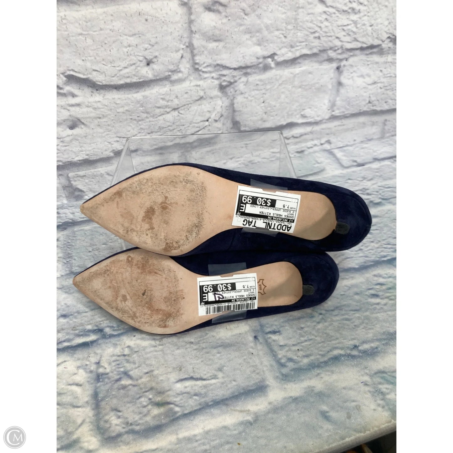 Shoes Heels Kitten By J Mclaughlin In Navy, Size: 7.5
