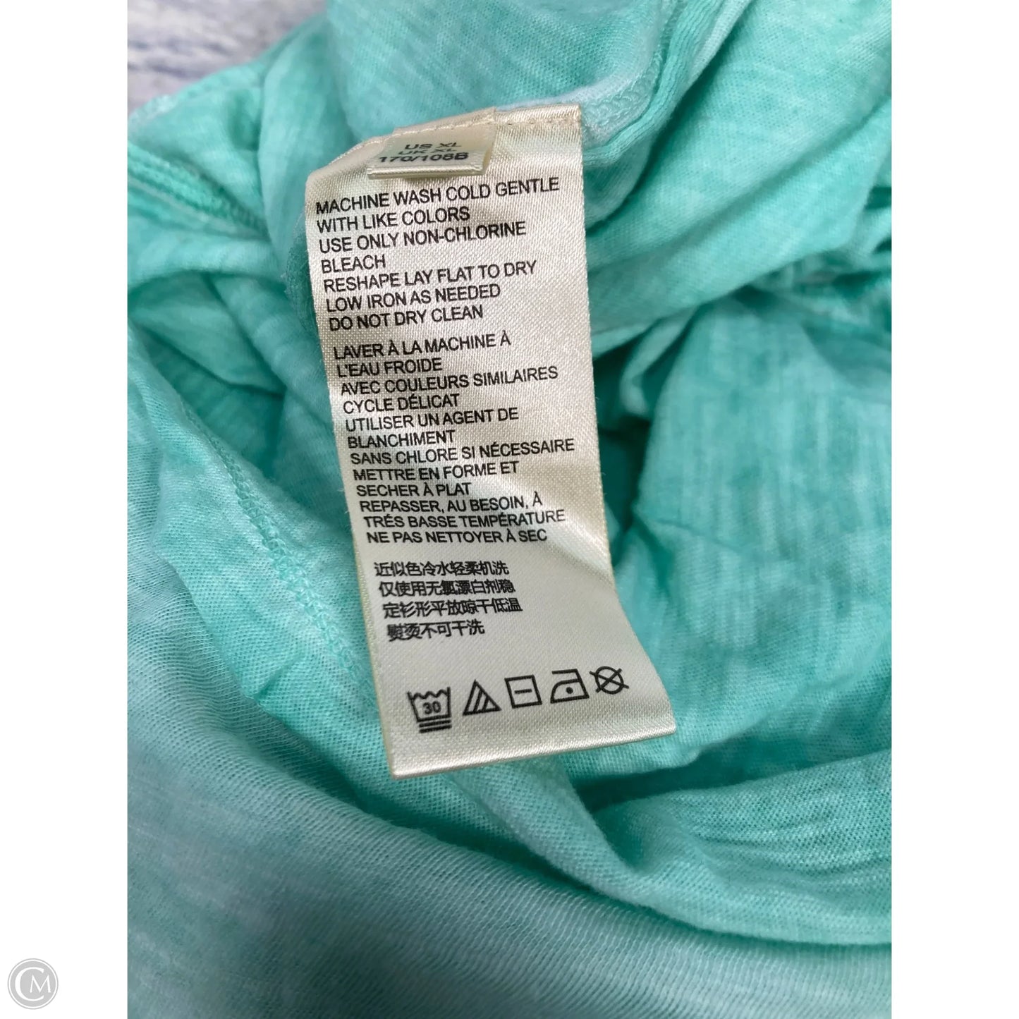 Top Short Sleeve By Maeve In Teal, Size: Xl