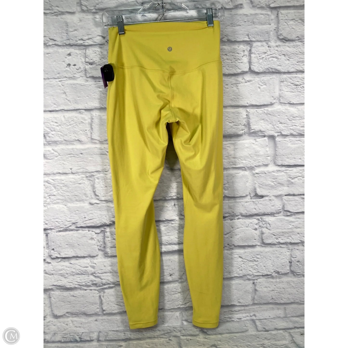 Athletic Leggings By Lululemon In Yellow, Size: M