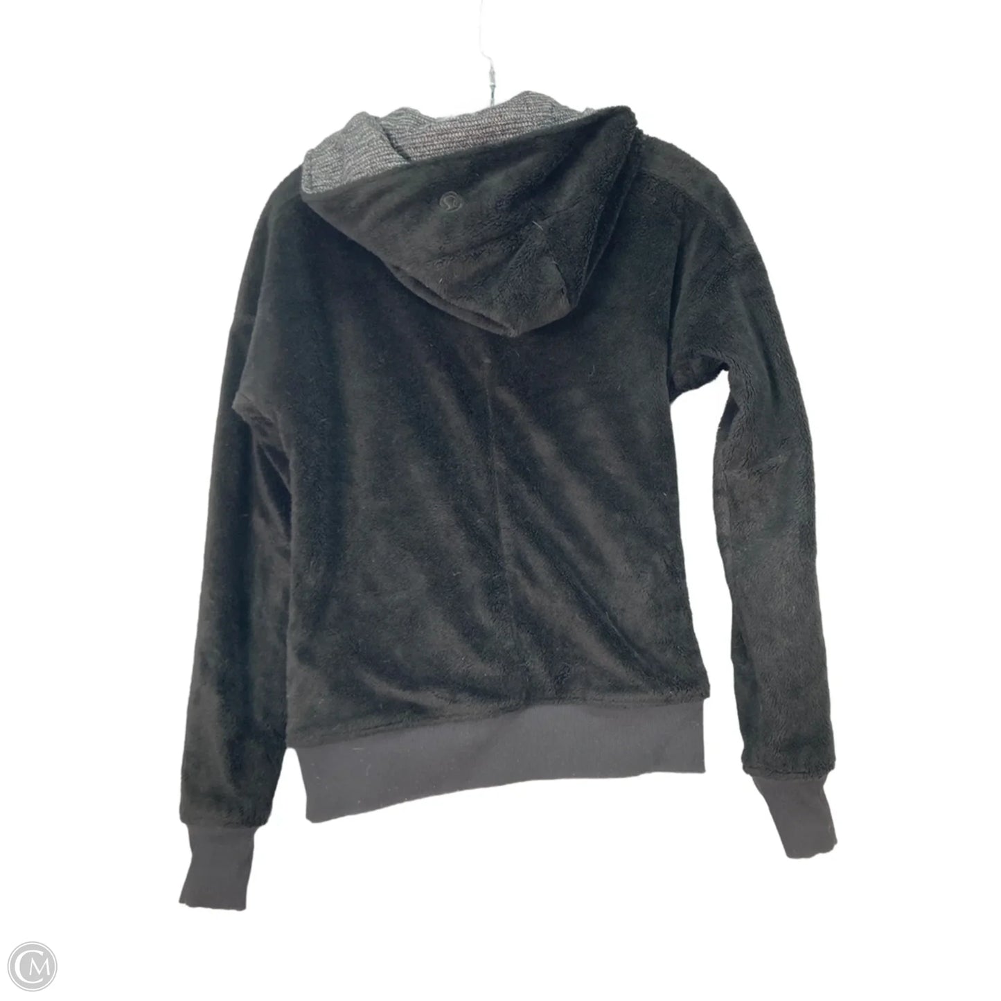 Athletic Jacket By Lululemon In Black & Grey, Size: Xs