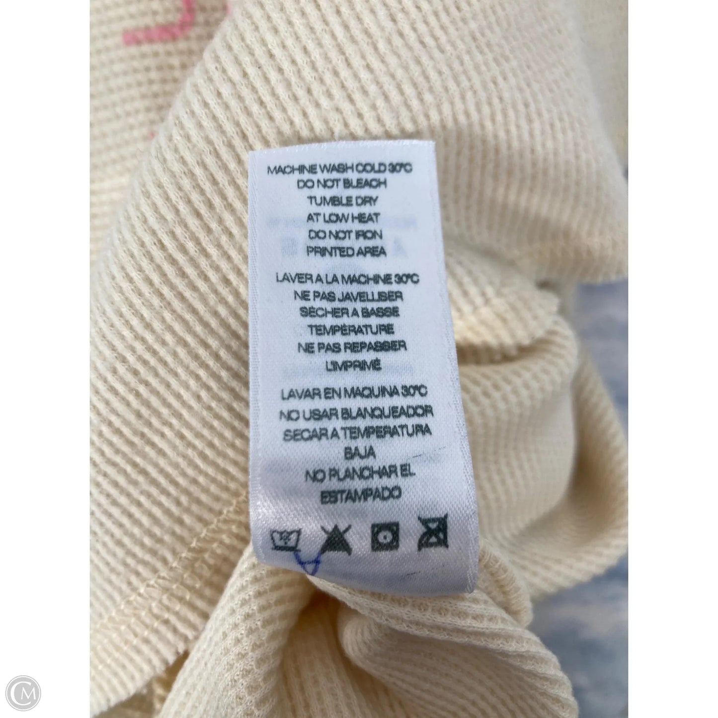 Top Long Sleeve By Sundry In Cream, Size: S