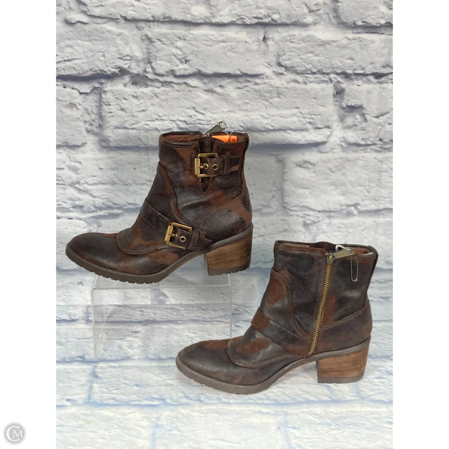 Boots Ankle Heels By Donald Pliner In Brown, Size: 6