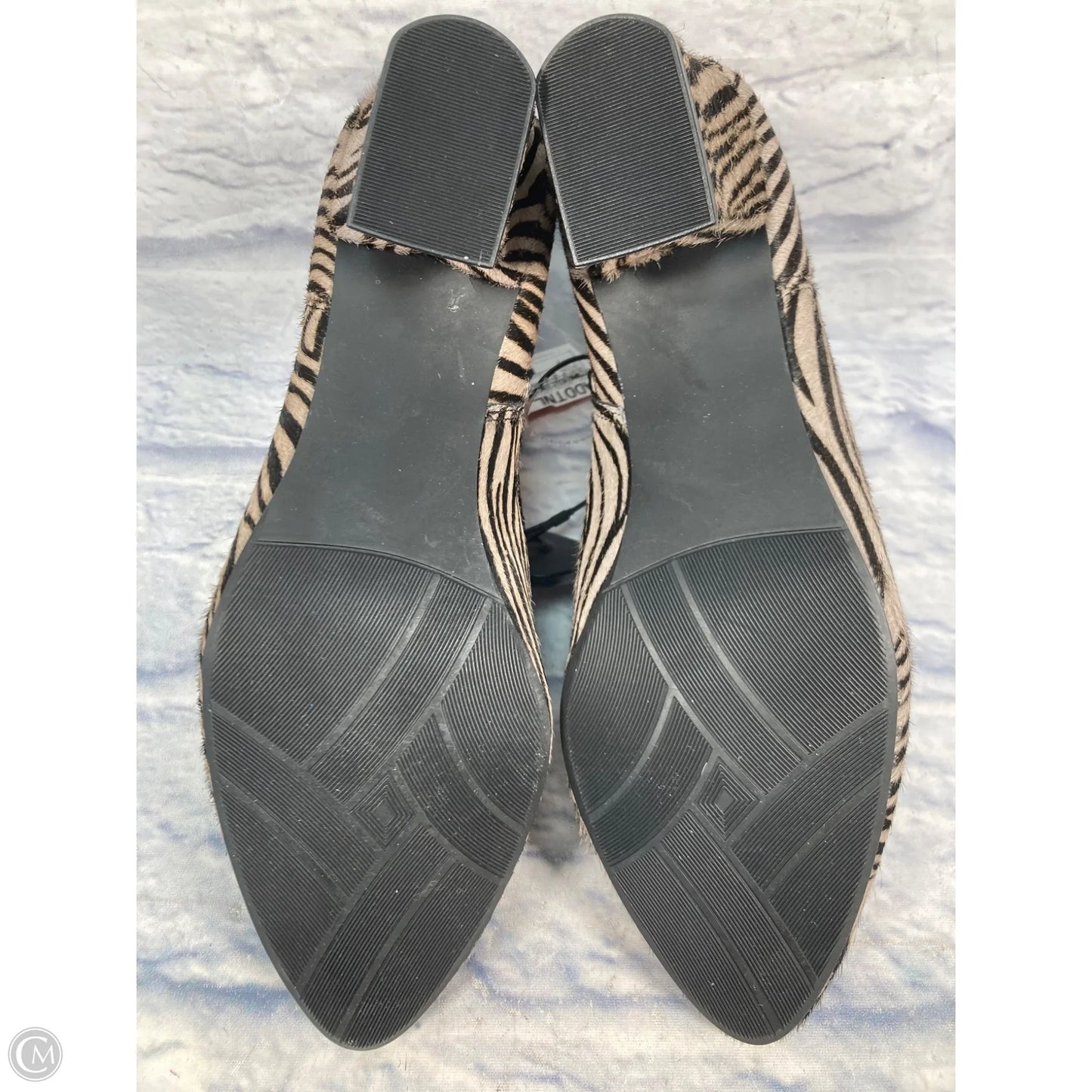 Boots Ankle Heels By Clothes Mentor In Animal Print, Size: 7