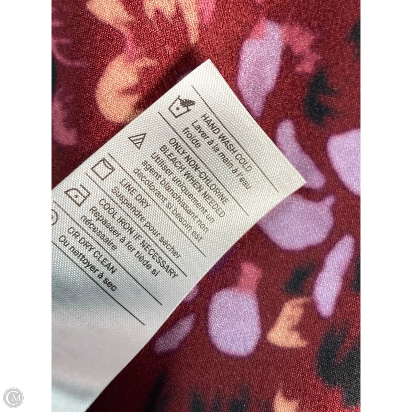 Blouse Long Sleeve By Vince In Red, Size: Xs