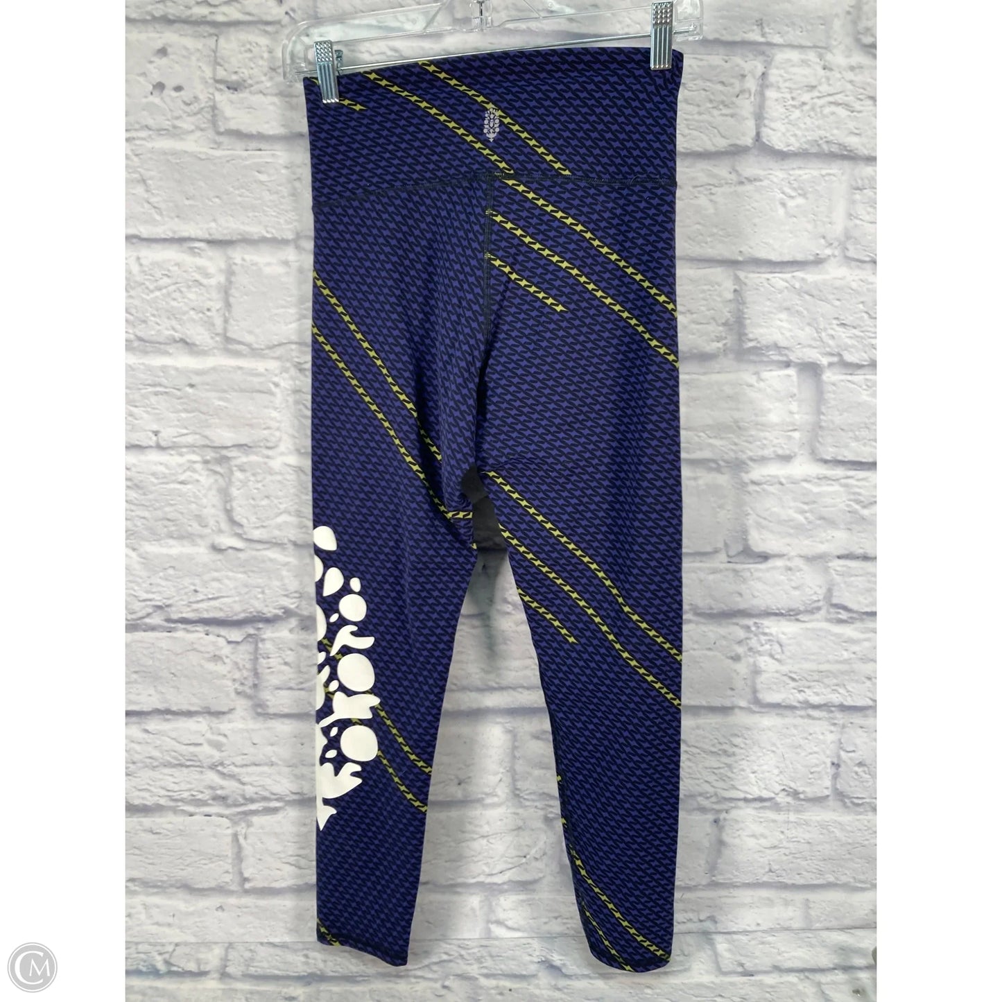 Athletic Leggings By Free People In Black & Blue, Size: S