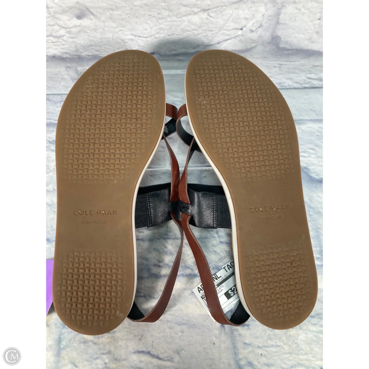 Sandals Flats By Cole-haan In Black & Brown, Size: 9