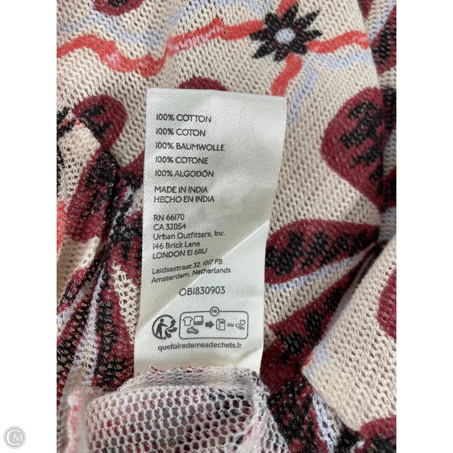 Top Long Sleeve By Free People In Floral Print, Size: L