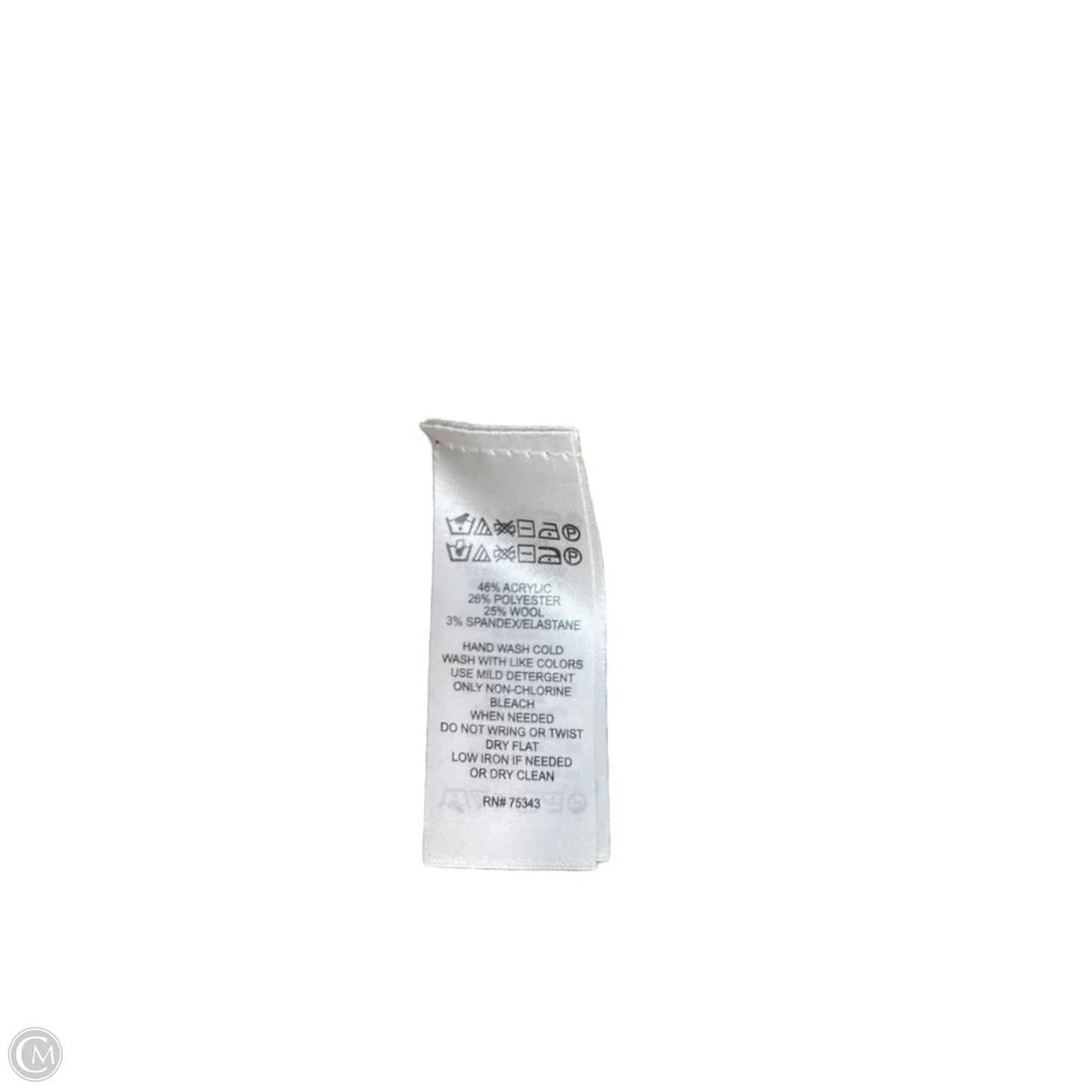 Coat Other By Tahari In Grey & Yellow, Size: M