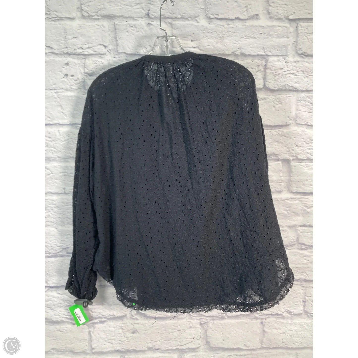 Top Long Sleeve By Free People In Black, Size: Xs