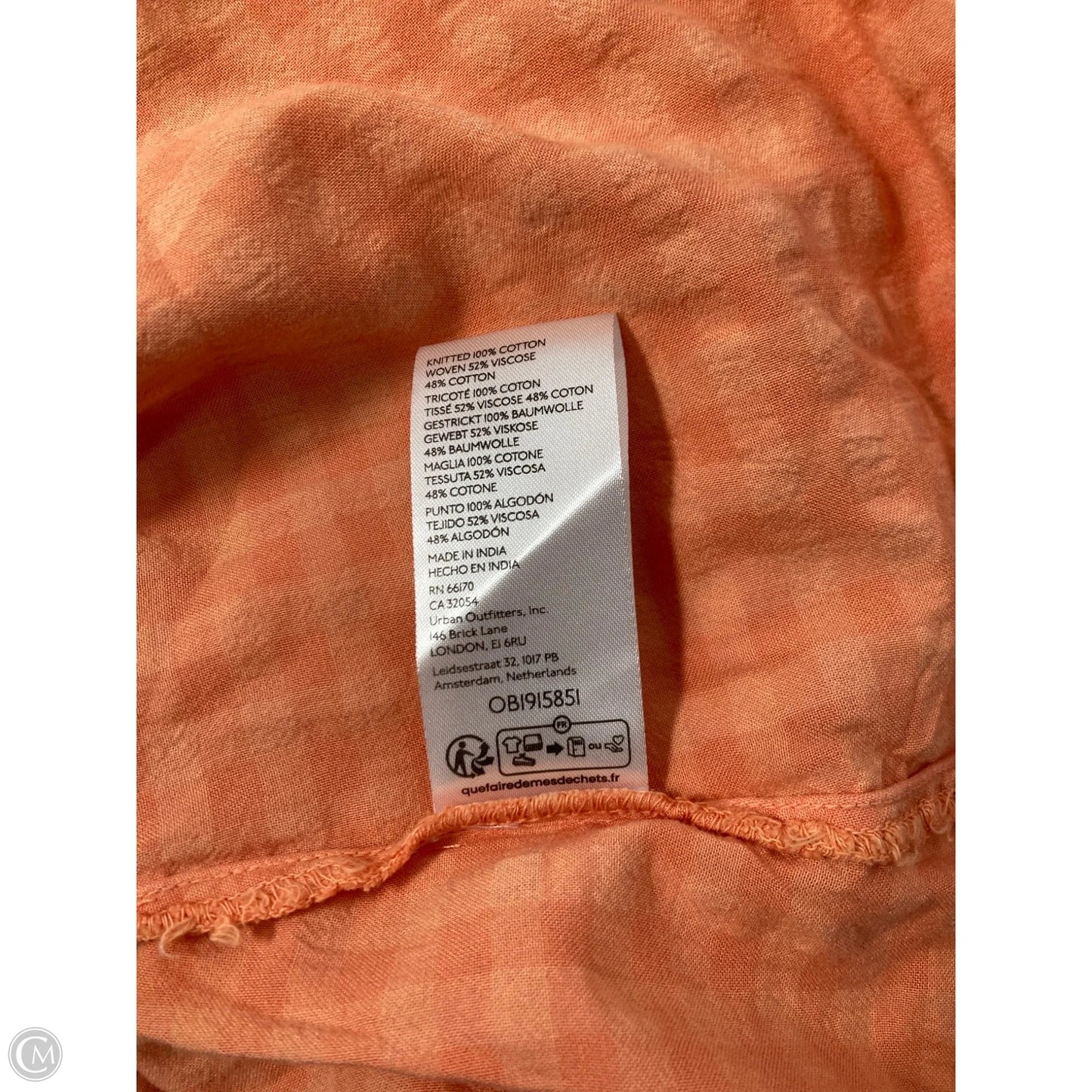 Tunic Long Sleeve By Pilcro In Orange, Size: S