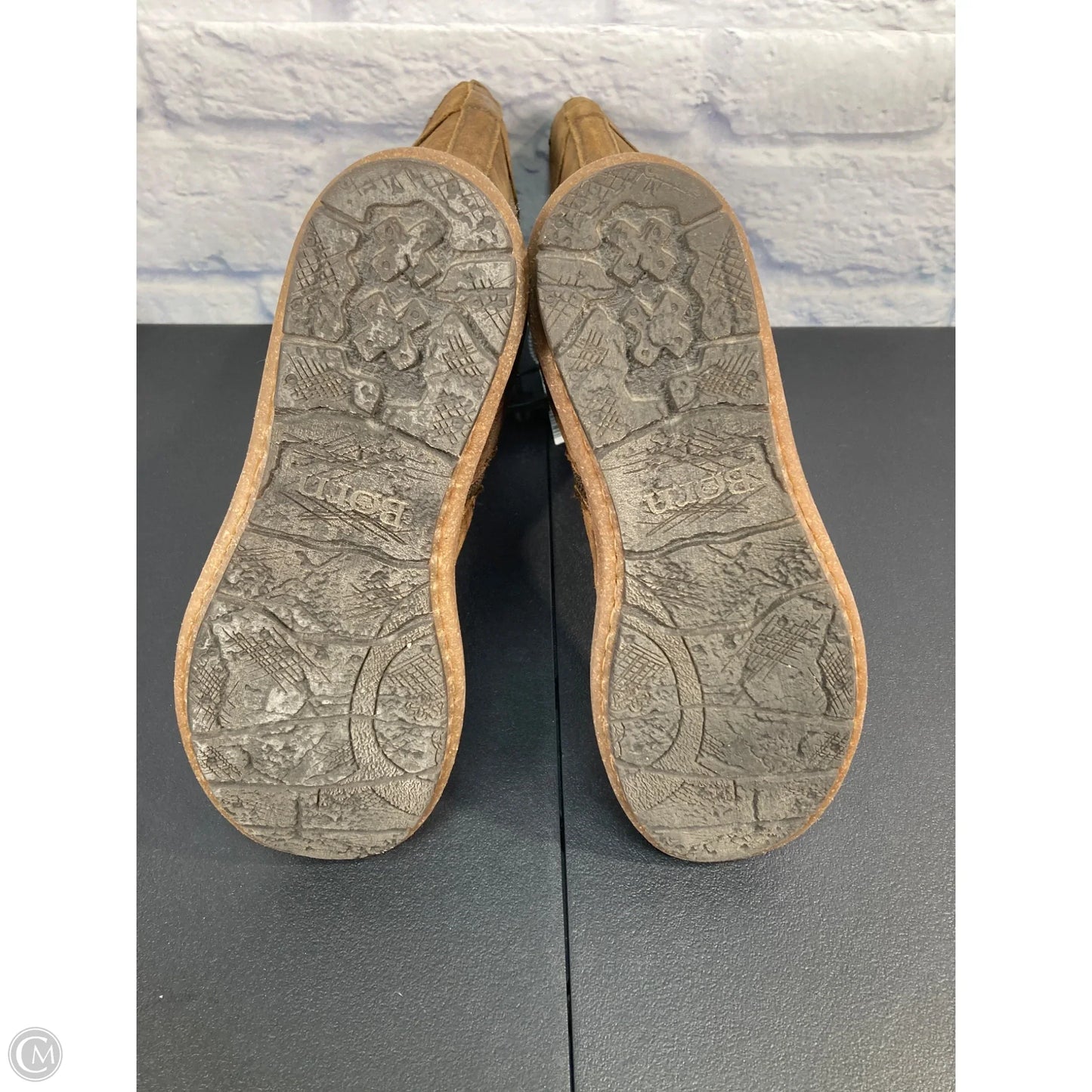Boots Mid-calf Flats By Born In Brown, Size: 10