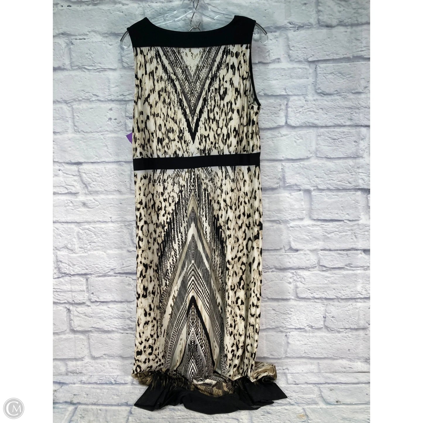 Dress Casual Maxi By Chicos In Cream, Size: L
