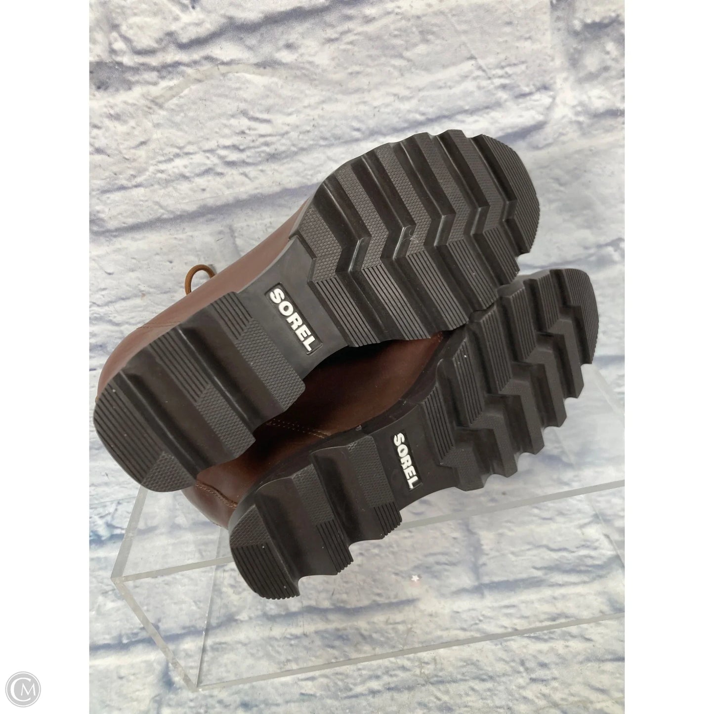 Boots Ankle Heels By Sorel In Brown, Size: 7