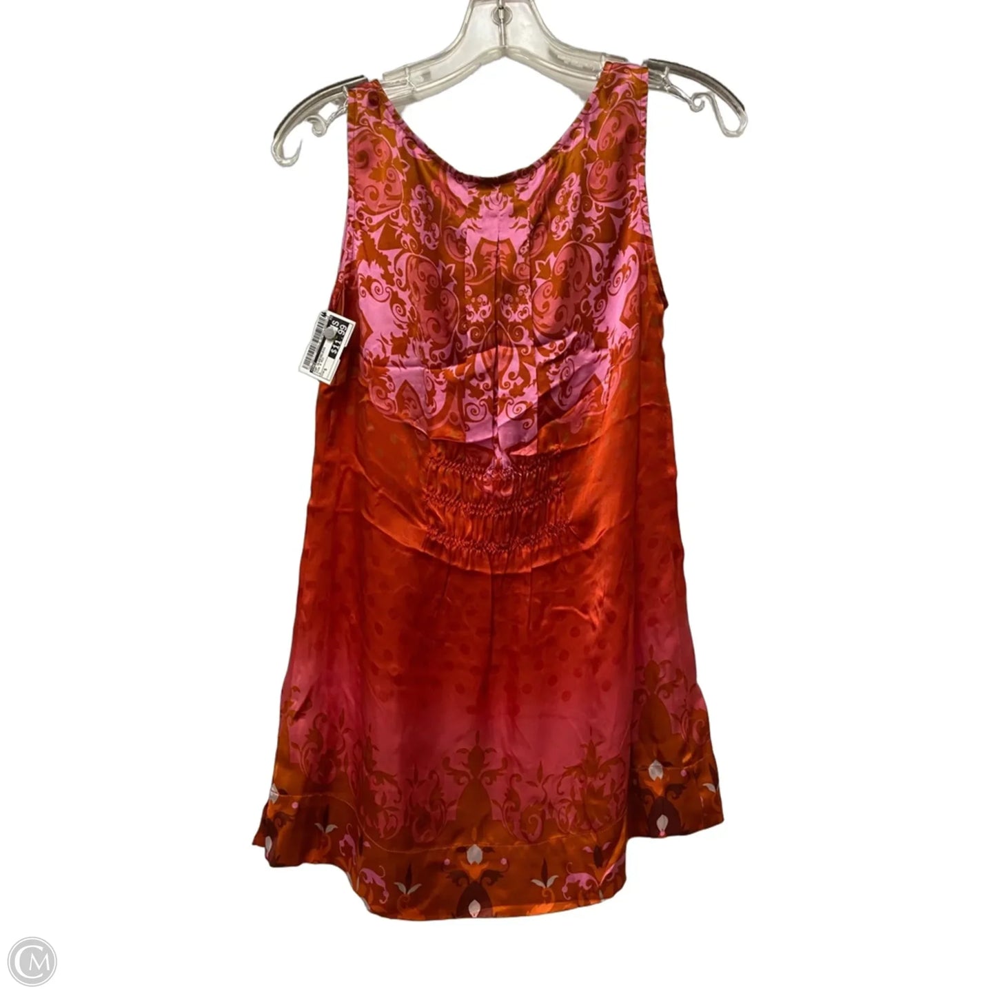Top Sleeveless By Cabi In Pink & Red, Size: S