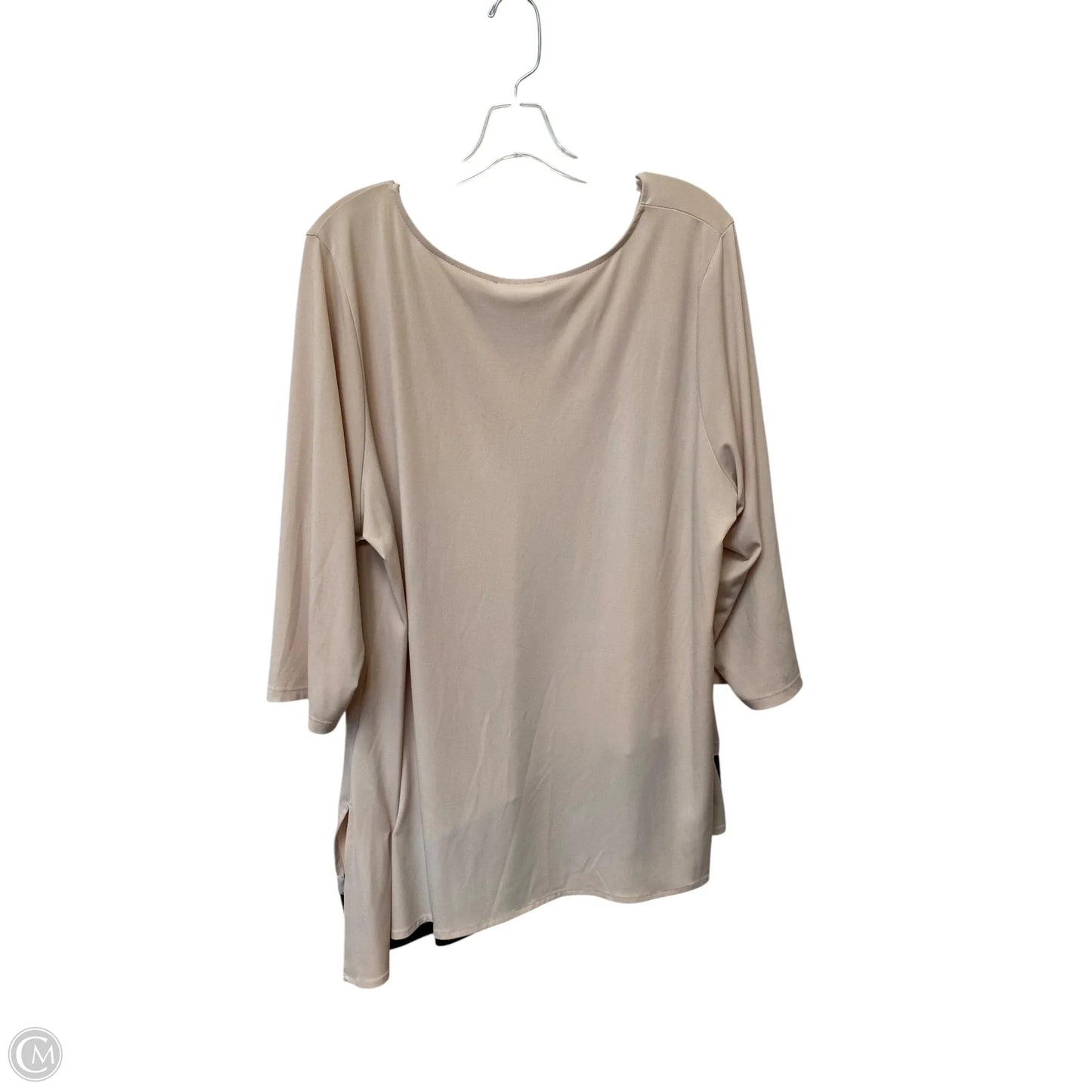 Top Long Sleeve By Calvin Klein In Pink, Size: 3x