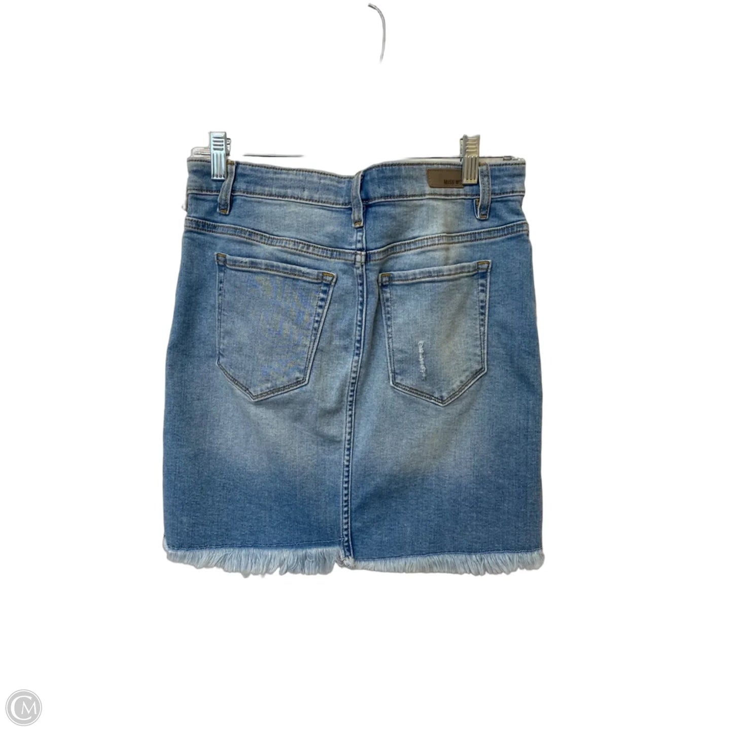 Skirt Mini & Short By Miss Me In Blue Denim, Size: 28